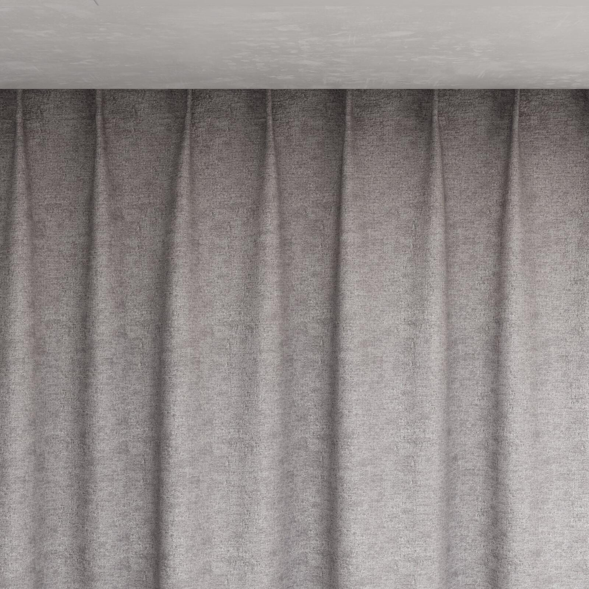 Top view of Monsieur Steel, pinch pleat