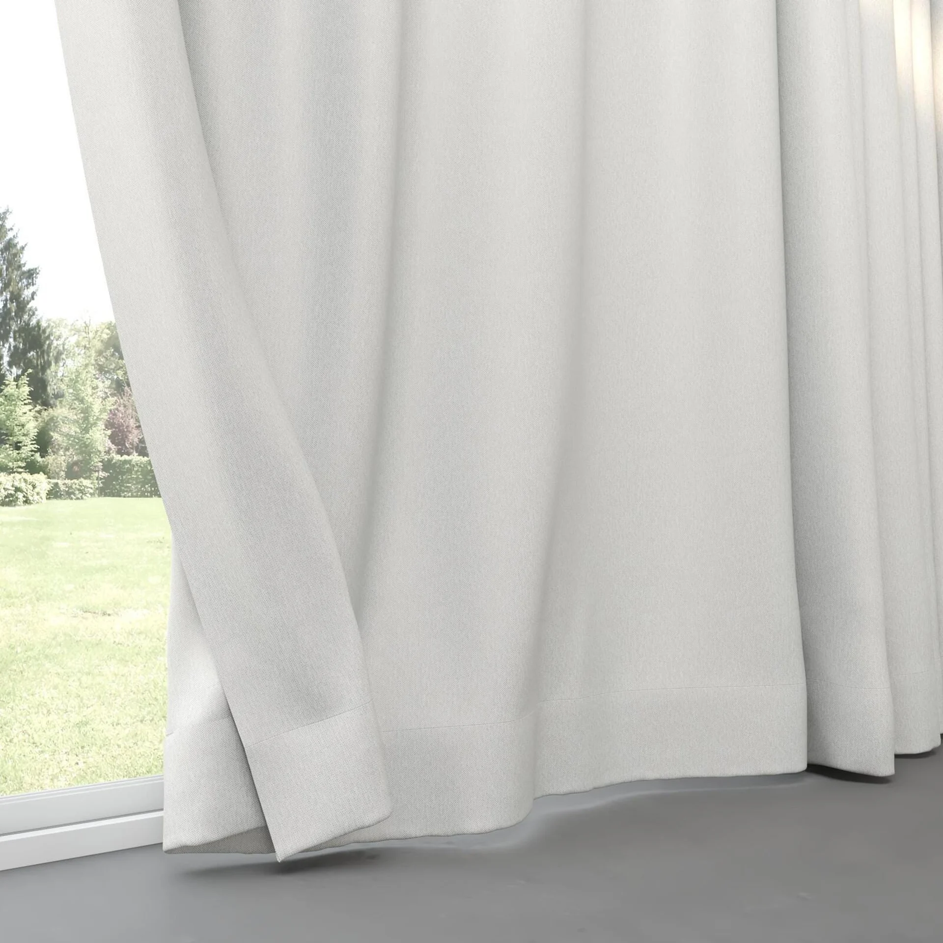 Bottom view of Dream Weaver 300 Cloud, pinch pleat