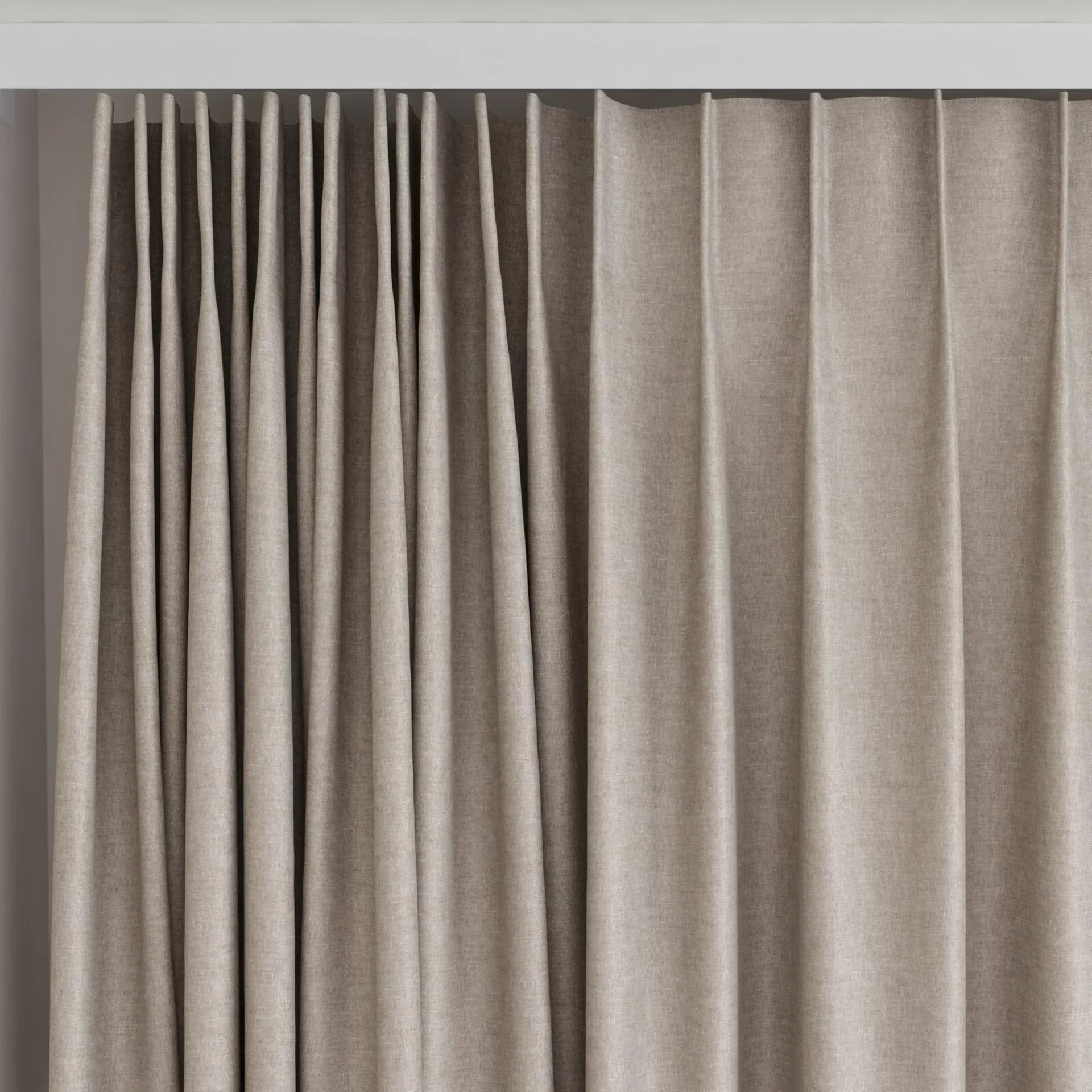 Top view of Hometown Fossil, on curtain rail