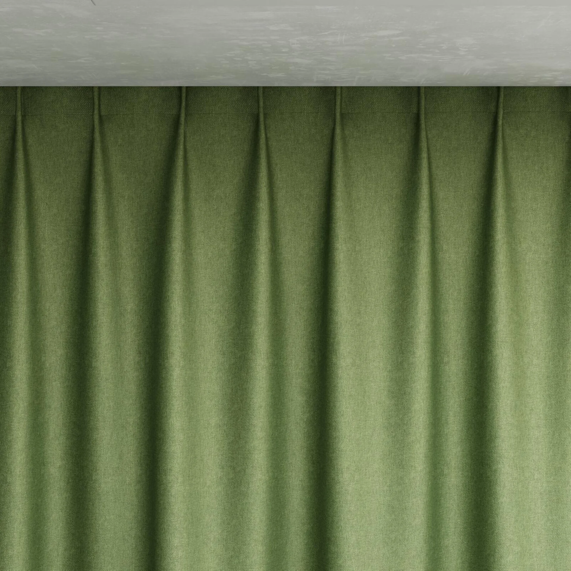Top view of Fiji Leaf, pinch pleat
