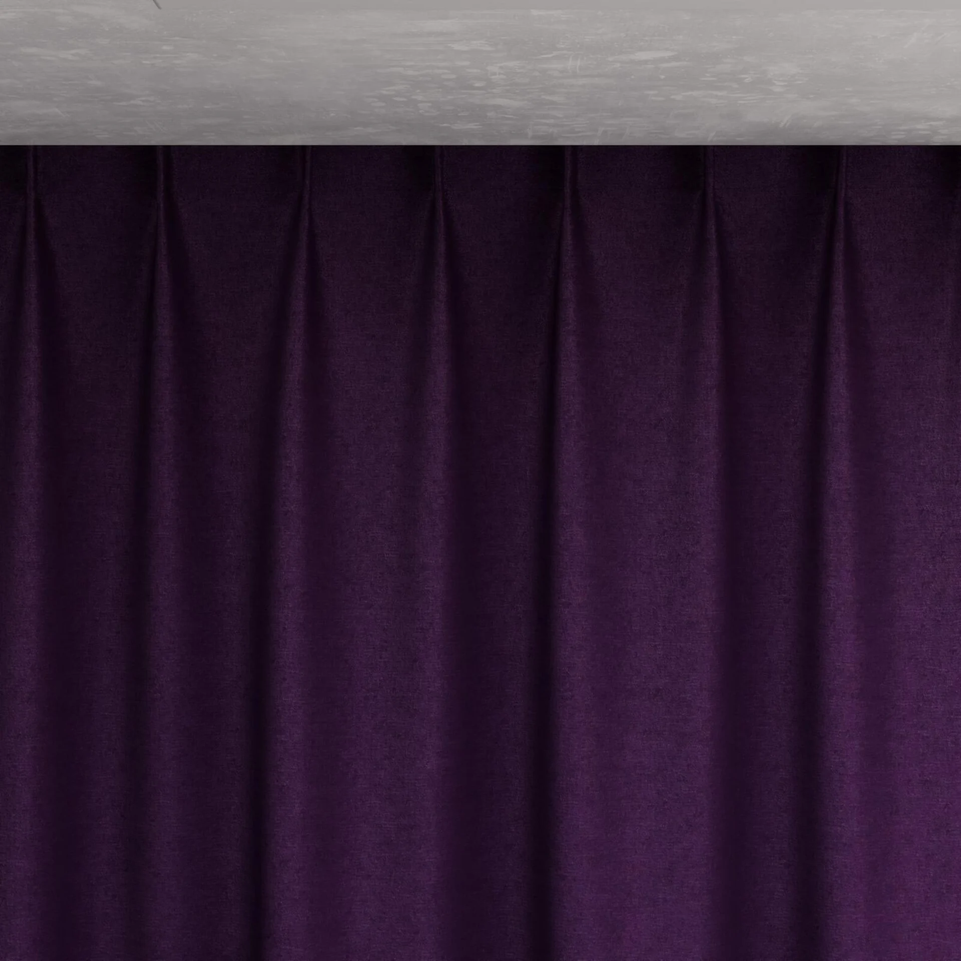 Top view of Drama Imperial, pinch pleat