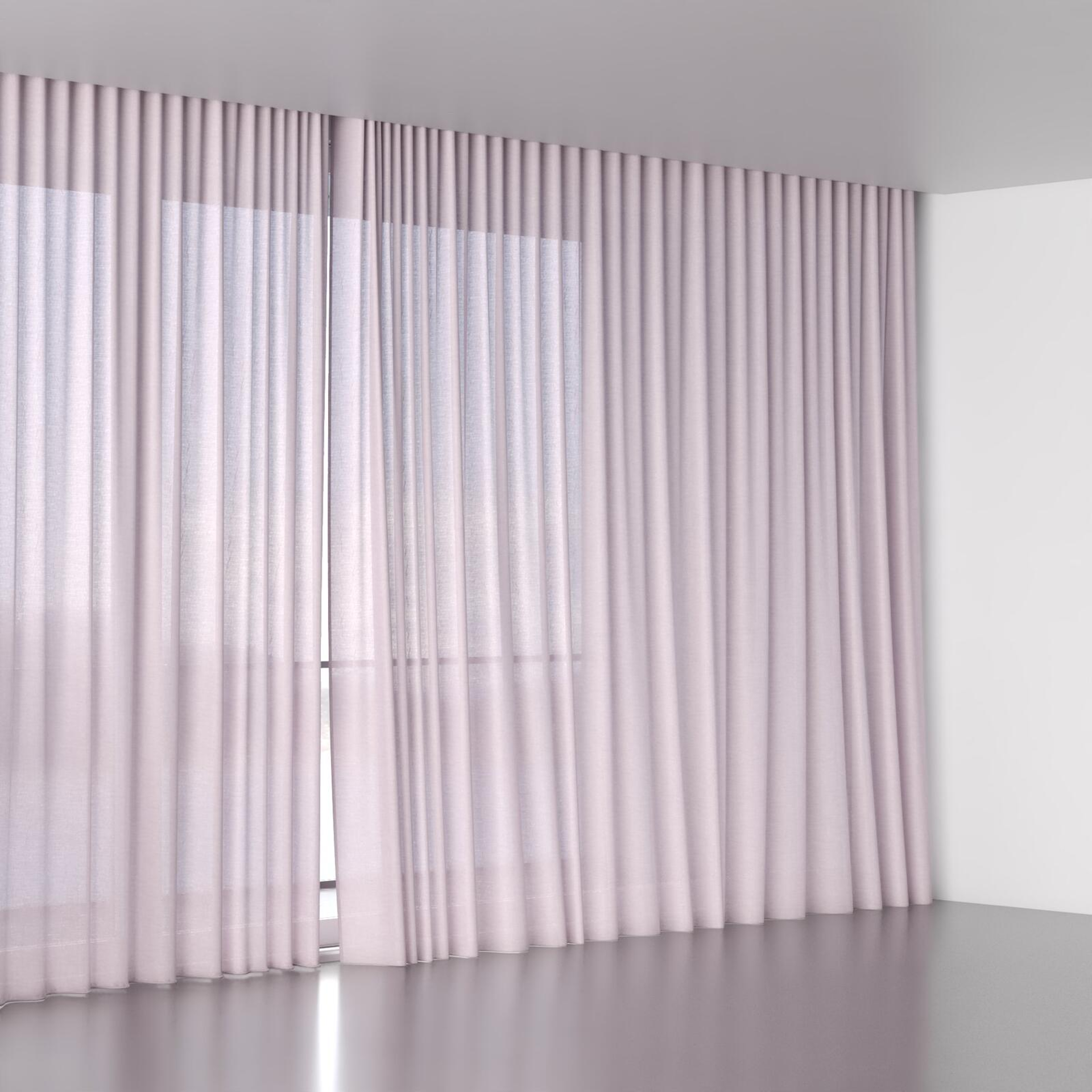 Full view of Arcadia Quartz, wave pleat