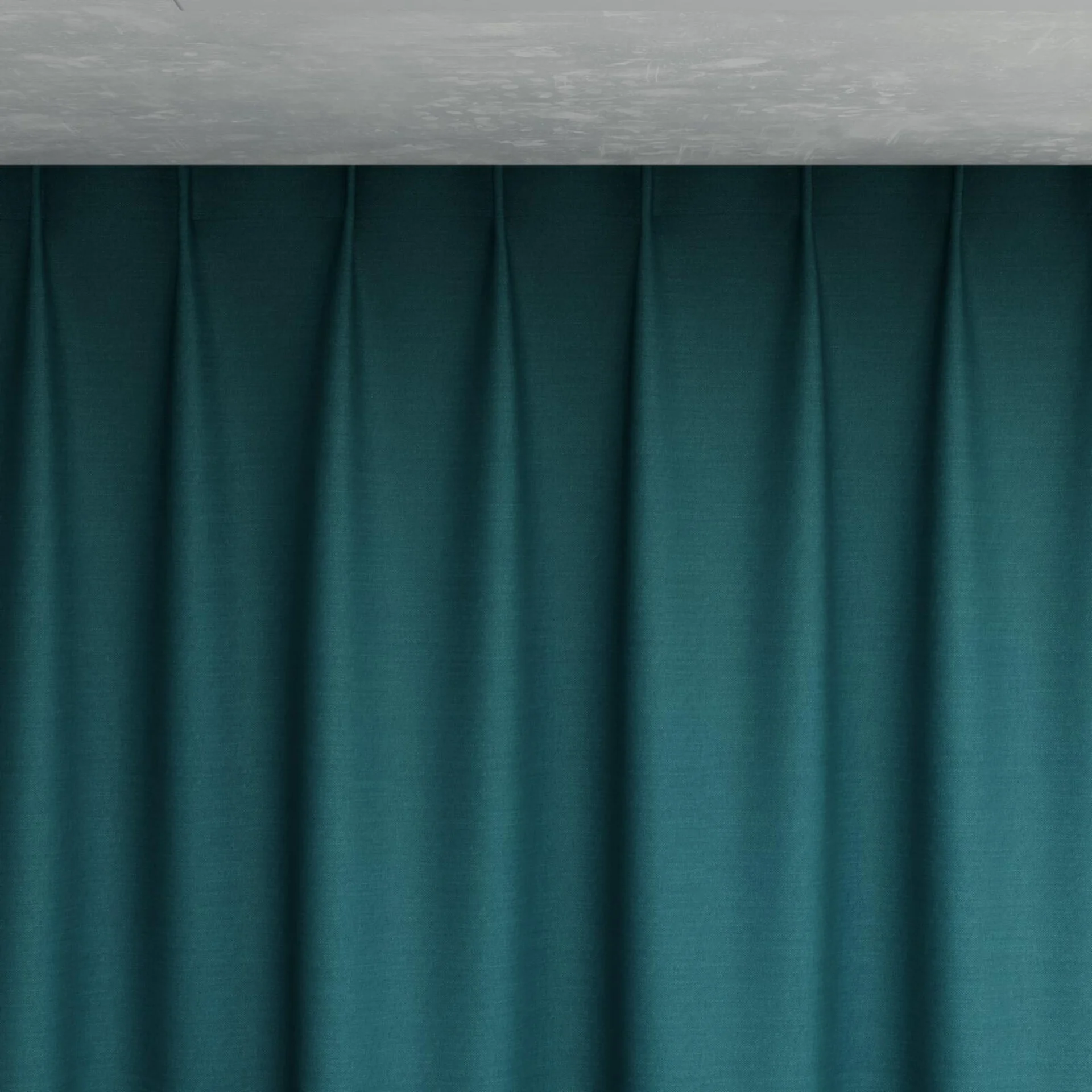Top view of Urban Peacock, pinch pleat