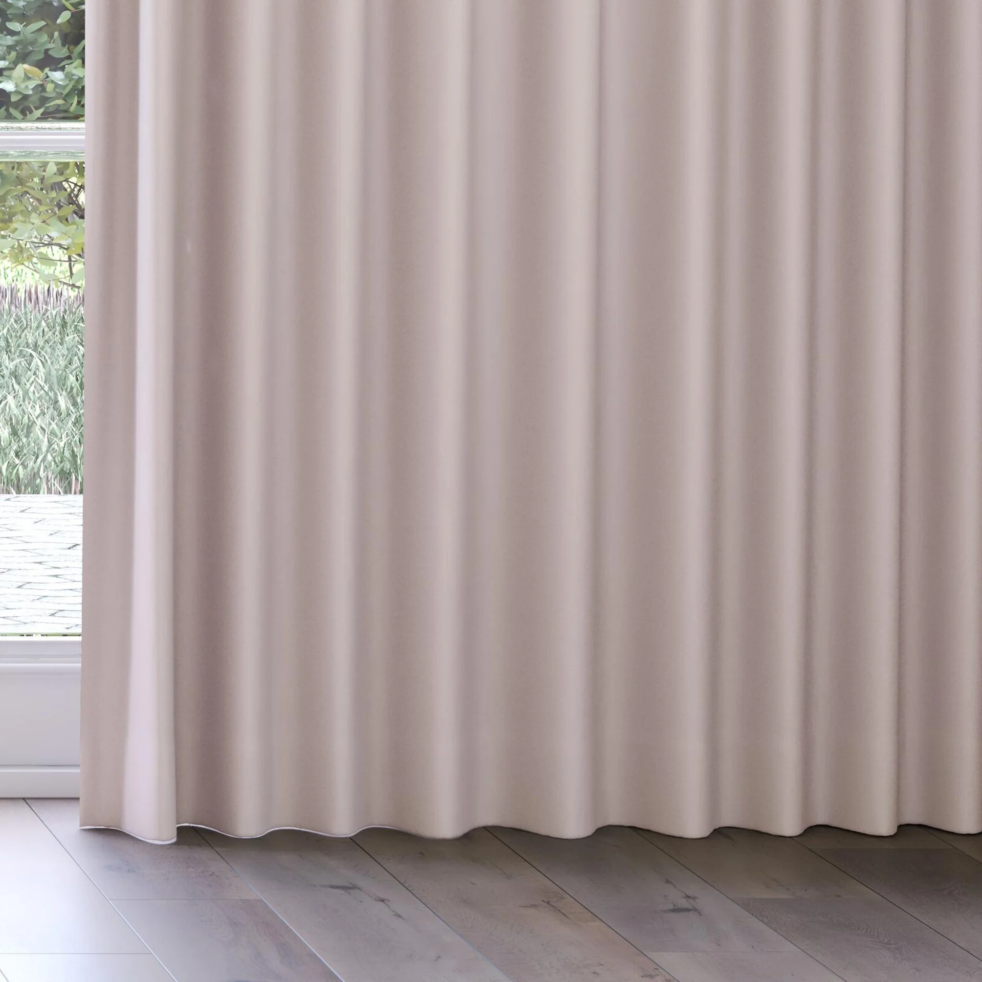 Bottom view of Quantum FR Ballet, on curtain rail
