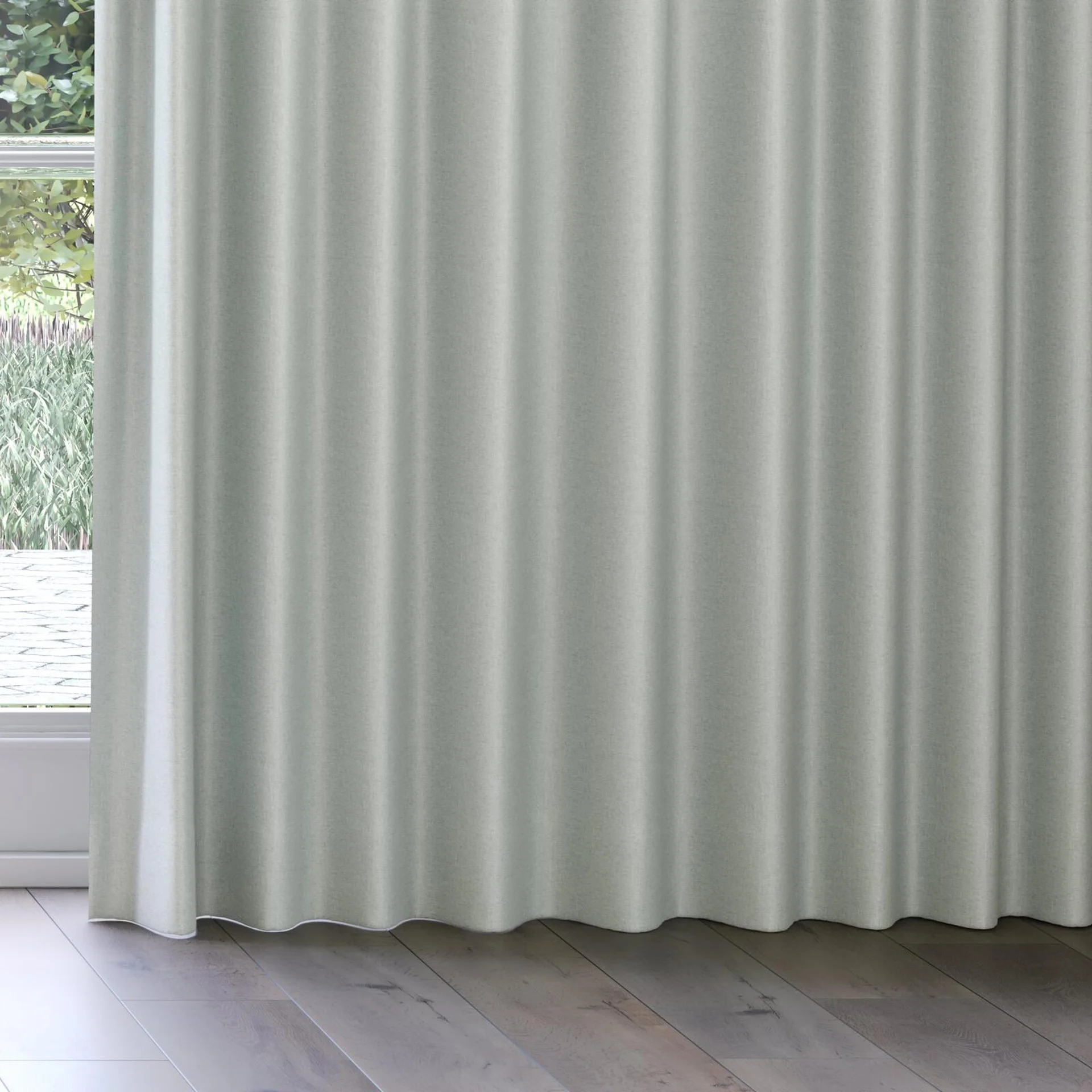 Bottom view of Grove Mineral, on curtain rail