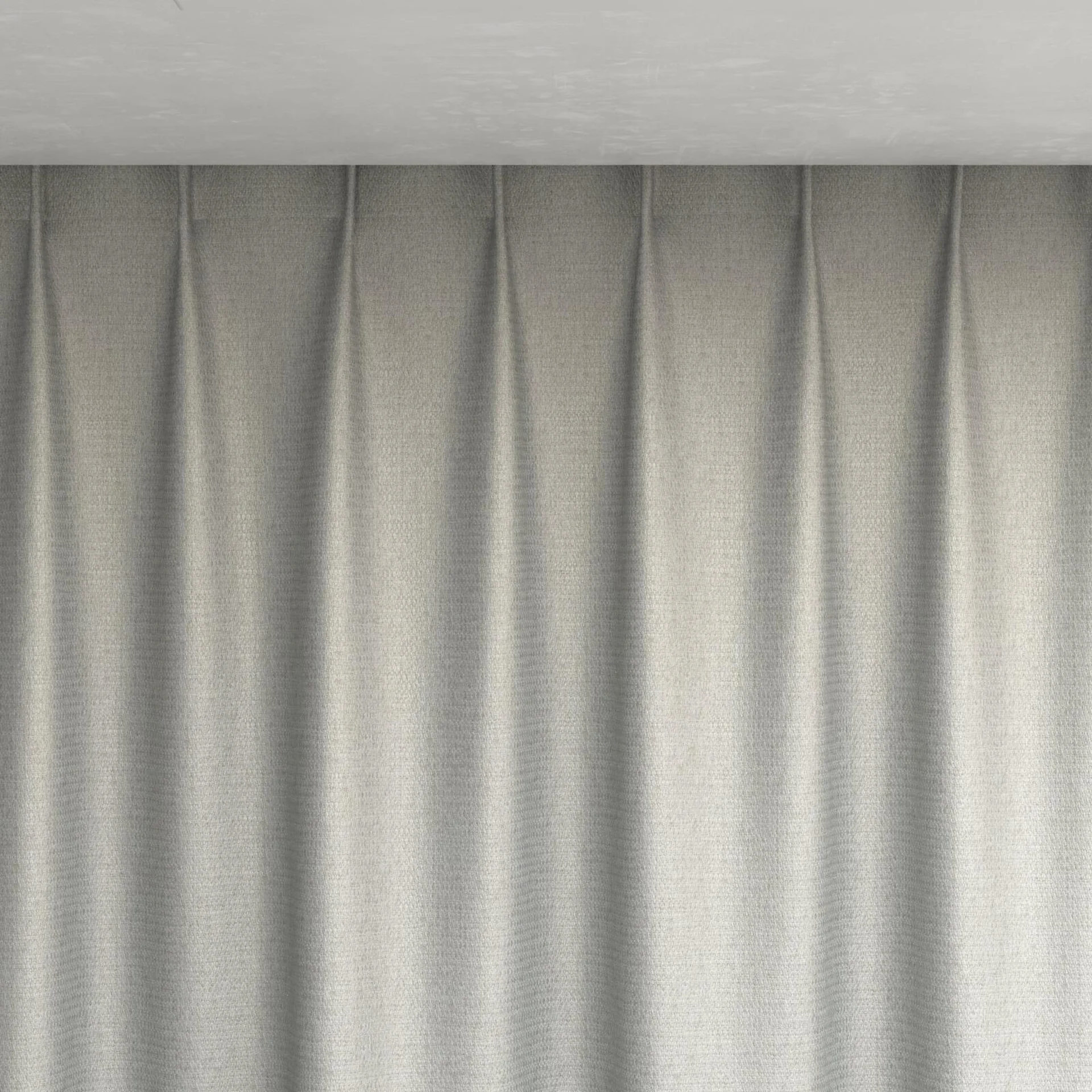 Top view of Kennedy II Blackout Frost, pinch pleat