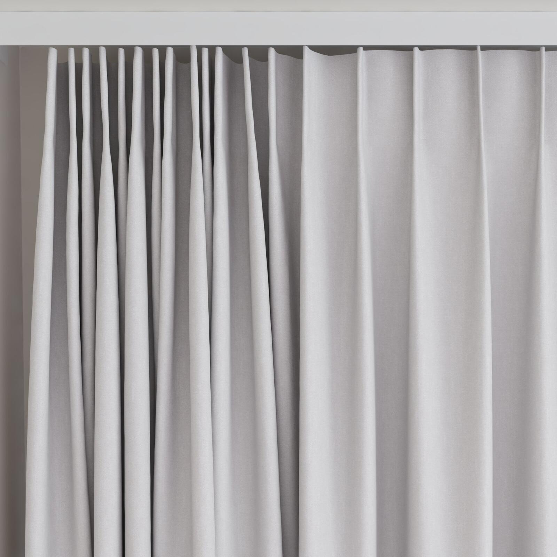 Top view of Luxo Shark, on curtain rail