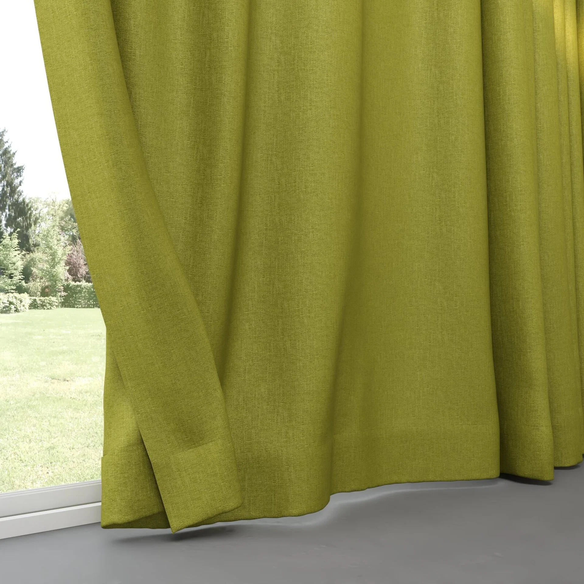 Bottom view of Bronco Oasis, pinch pleat