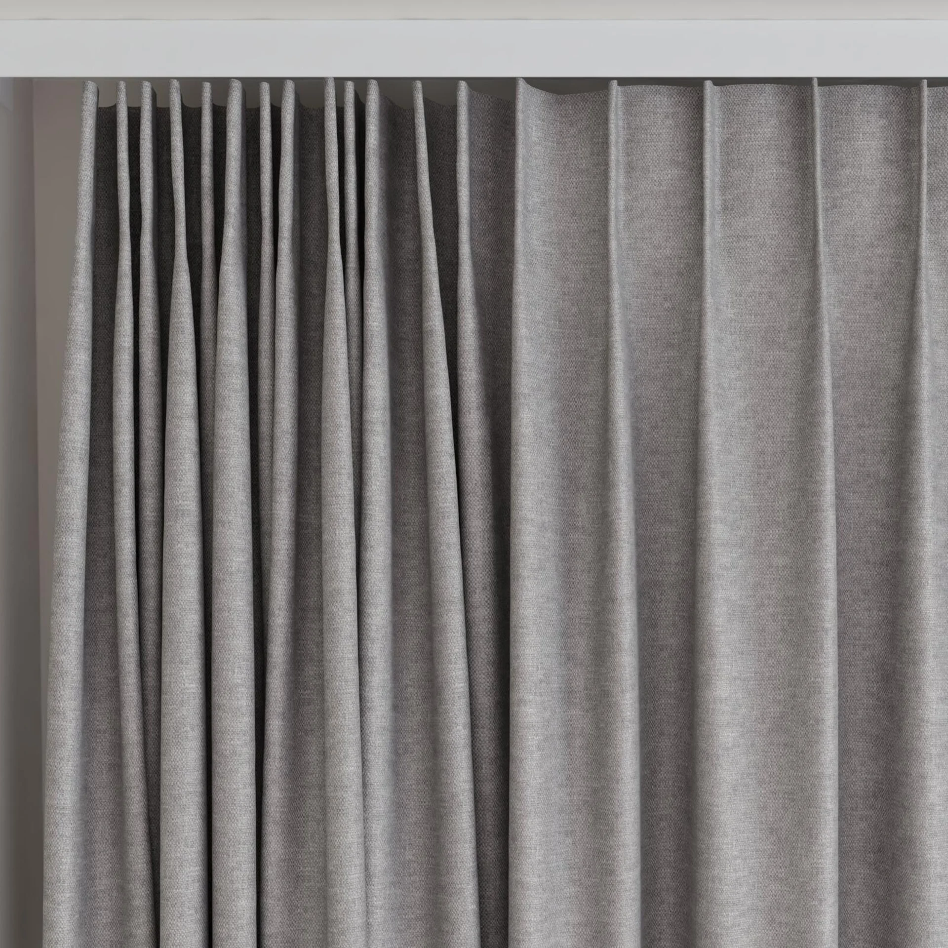 Top view of Colourwash Elephant, on curtain rail