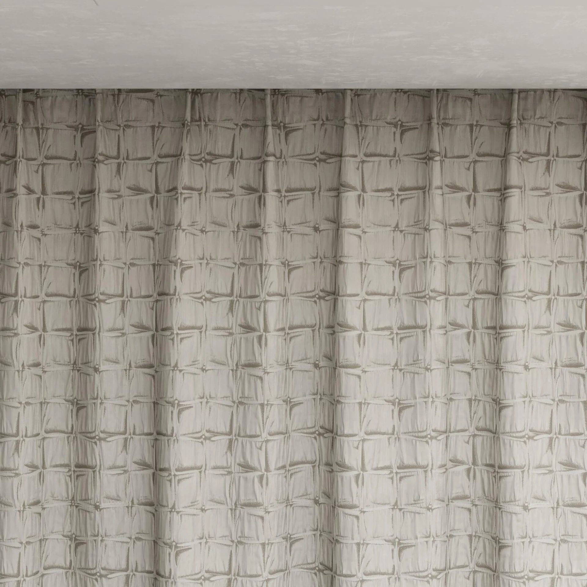 Top view of Novella Platinum, pinch pleat