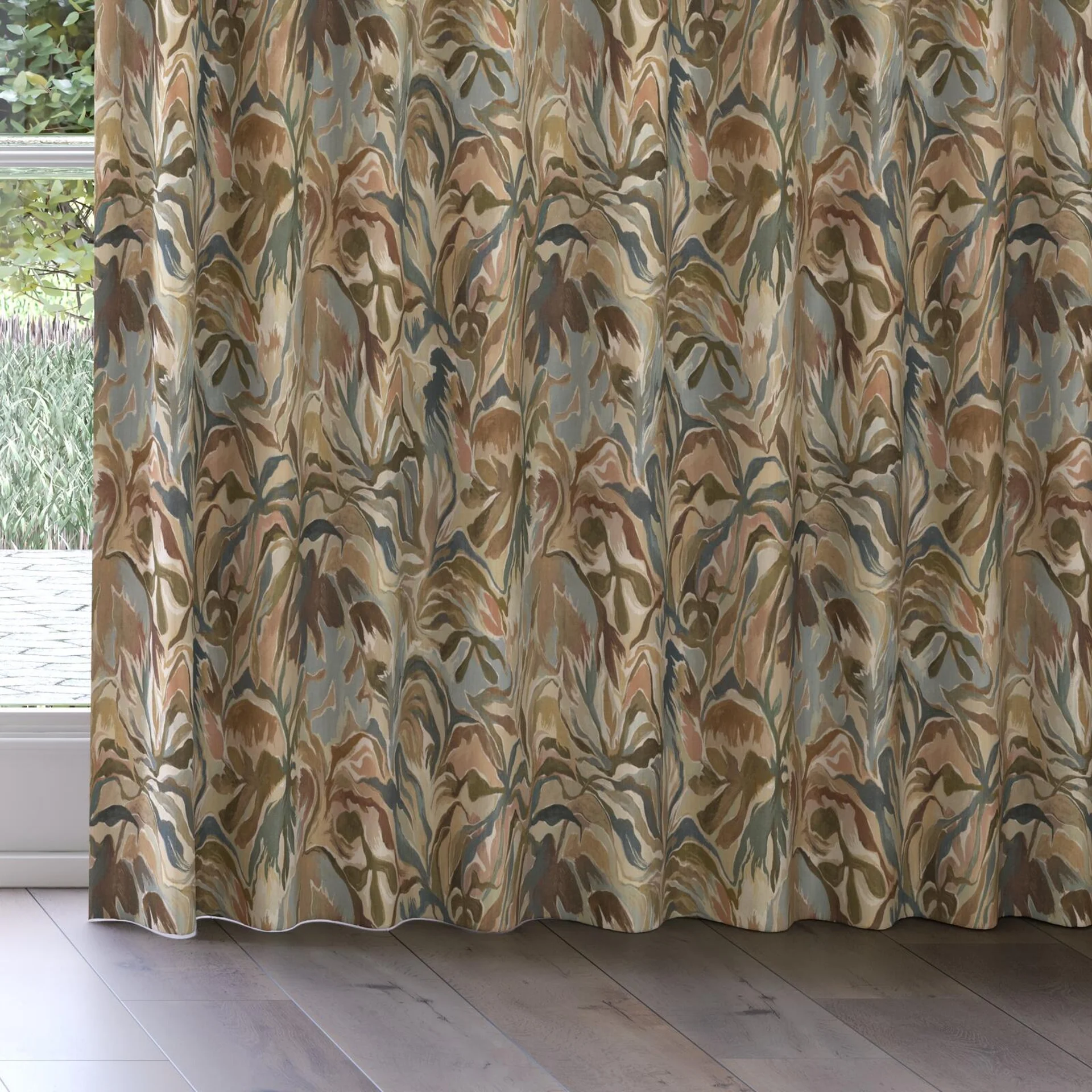 Bottom view of Grande Terre Lagoon, on curtain rail