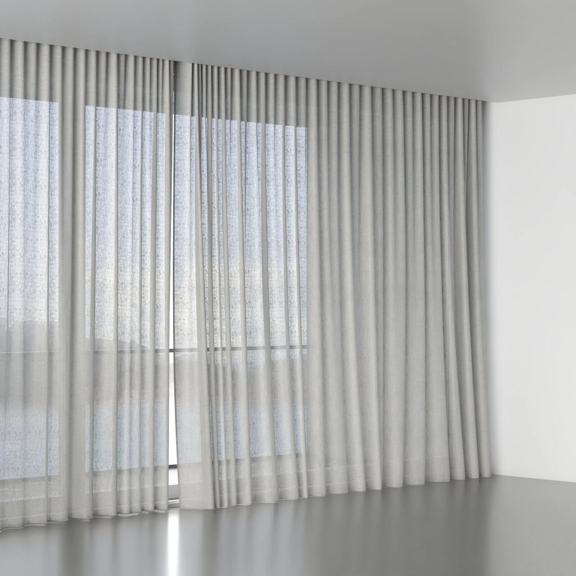 Full view of Lucidity Cement, wave pleat