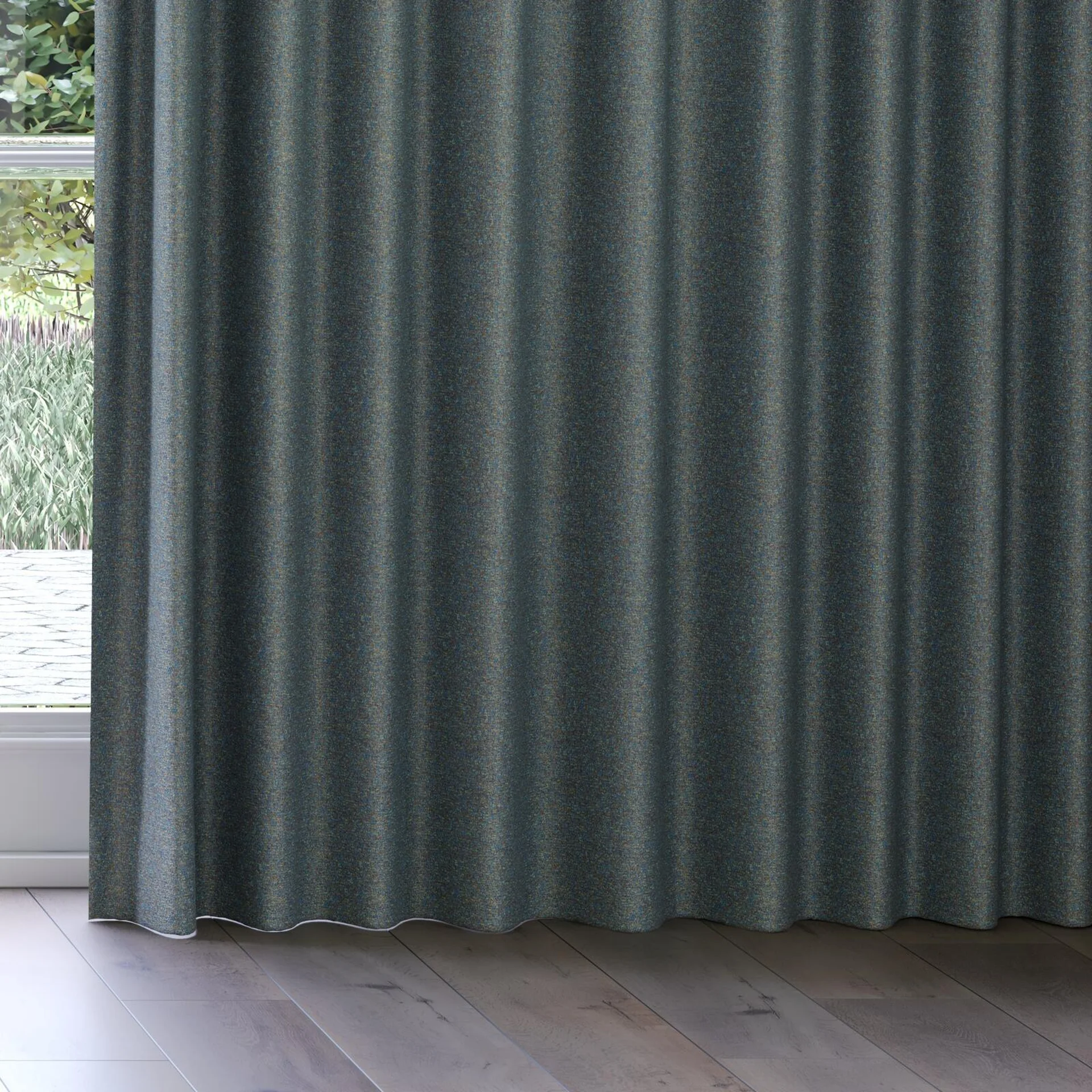 Bottom view of Bora Bora Lagoon, on curtain rail