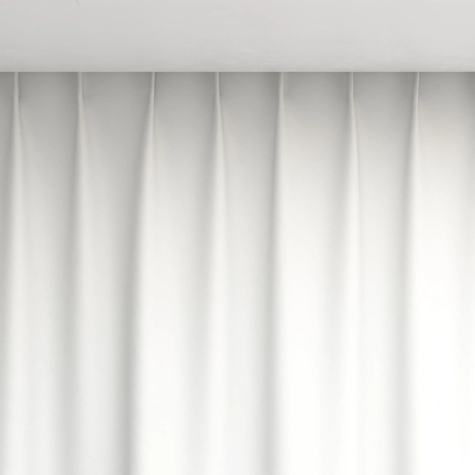 Top view of Excel Snow, pinch pleat