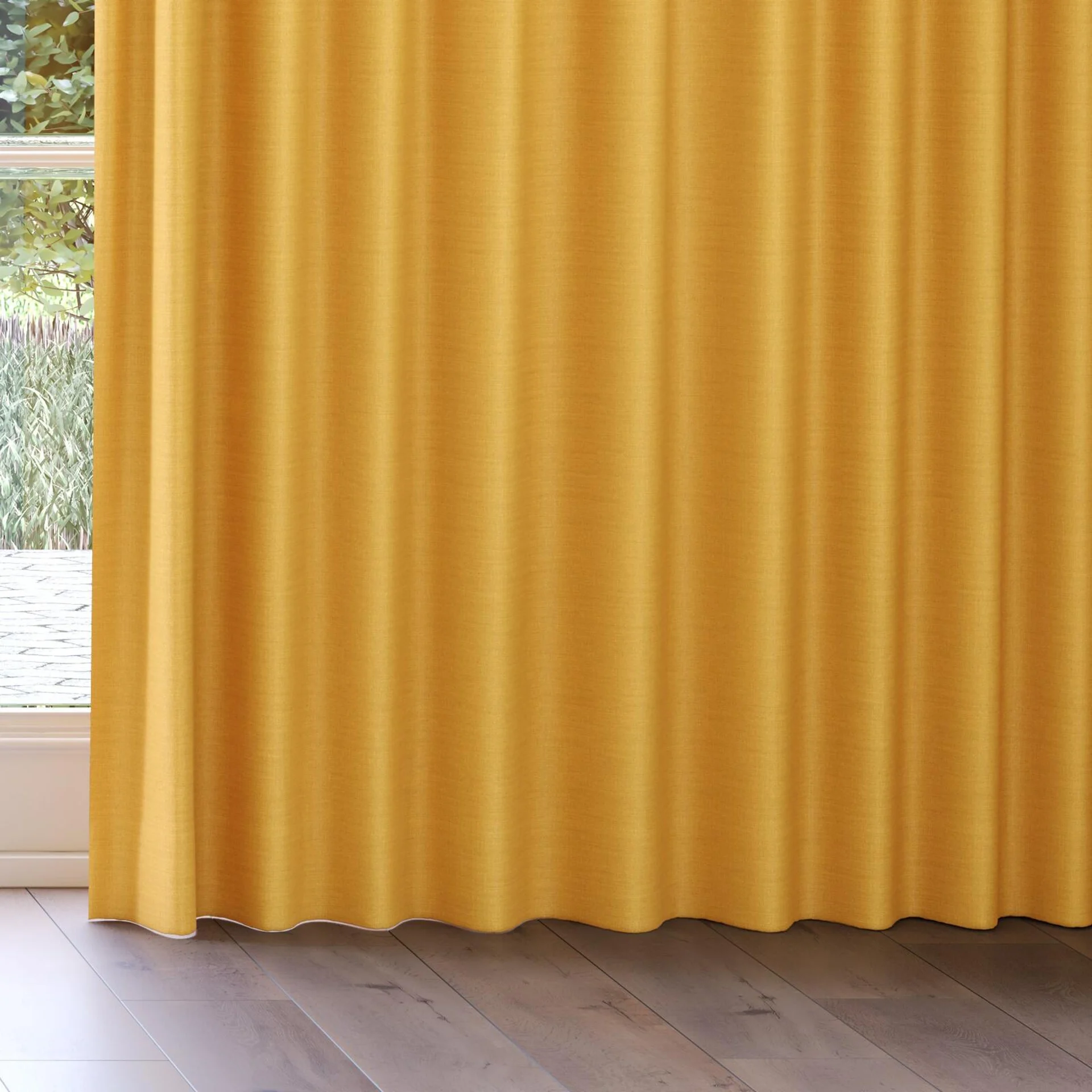 Bottom view of Linex Amber, on curtain rail