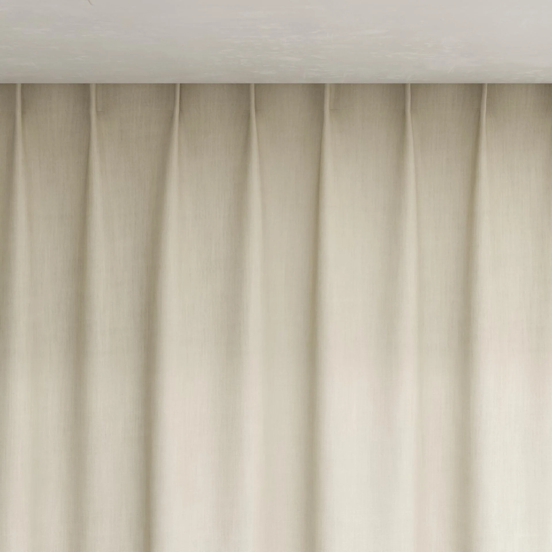 Top view of Lexicon Cream, pinch pleat