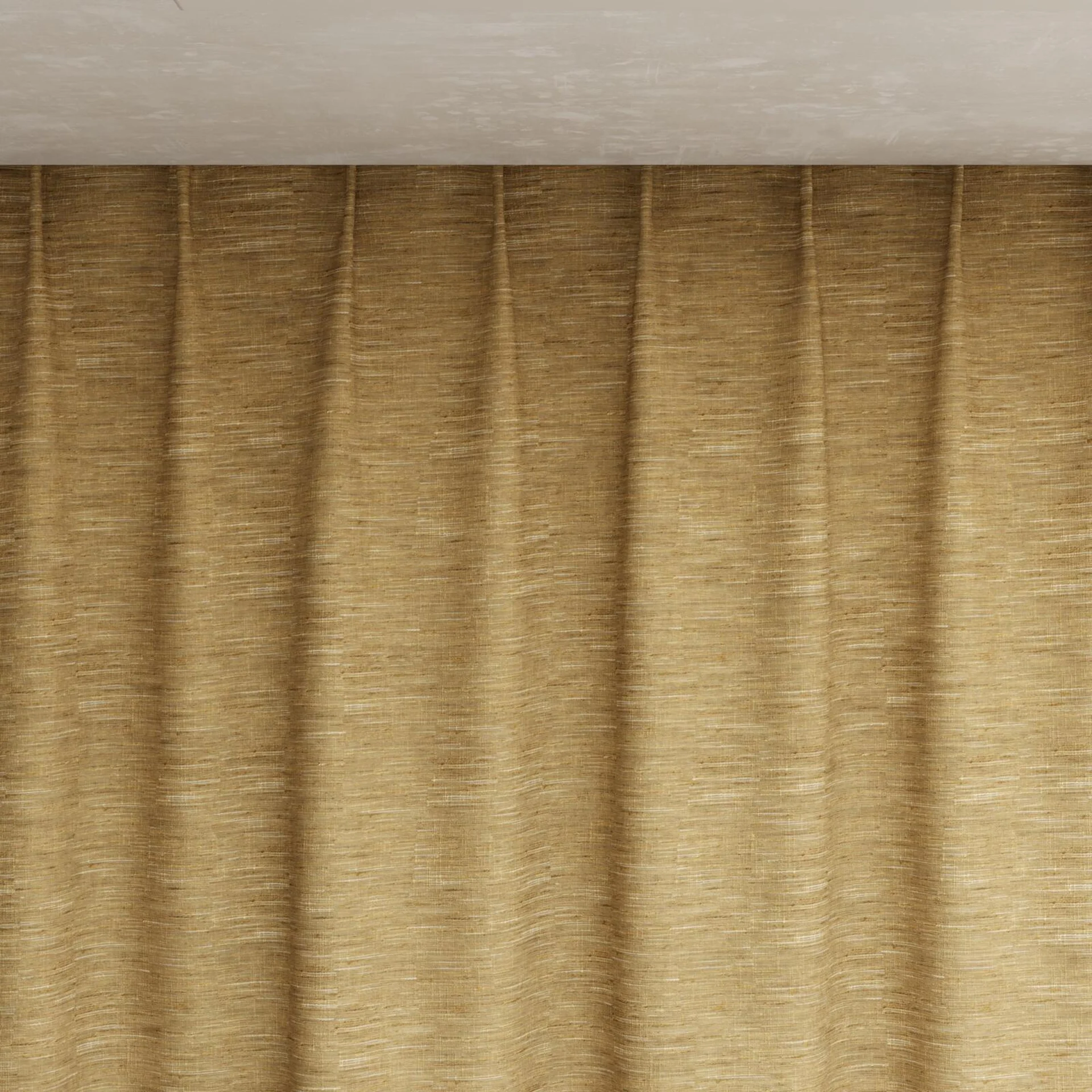Top view of Venus Straw, pinch pleat
