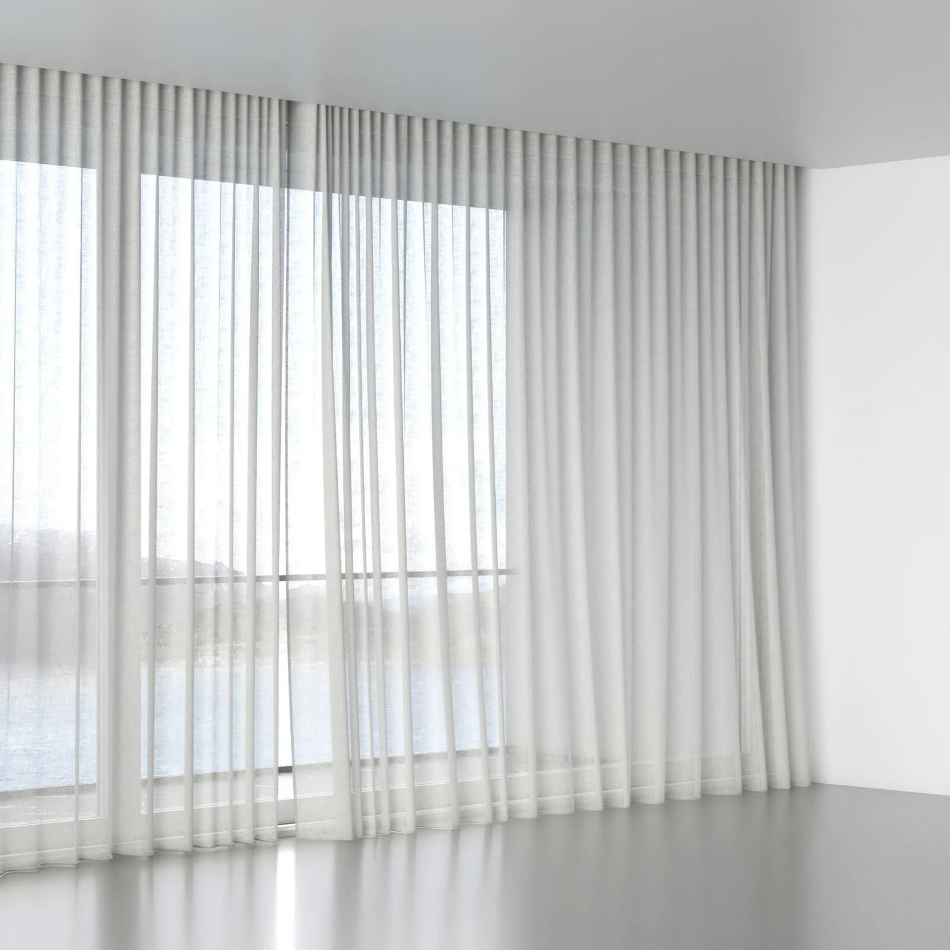 Full view of Statement Frost, wave pleat