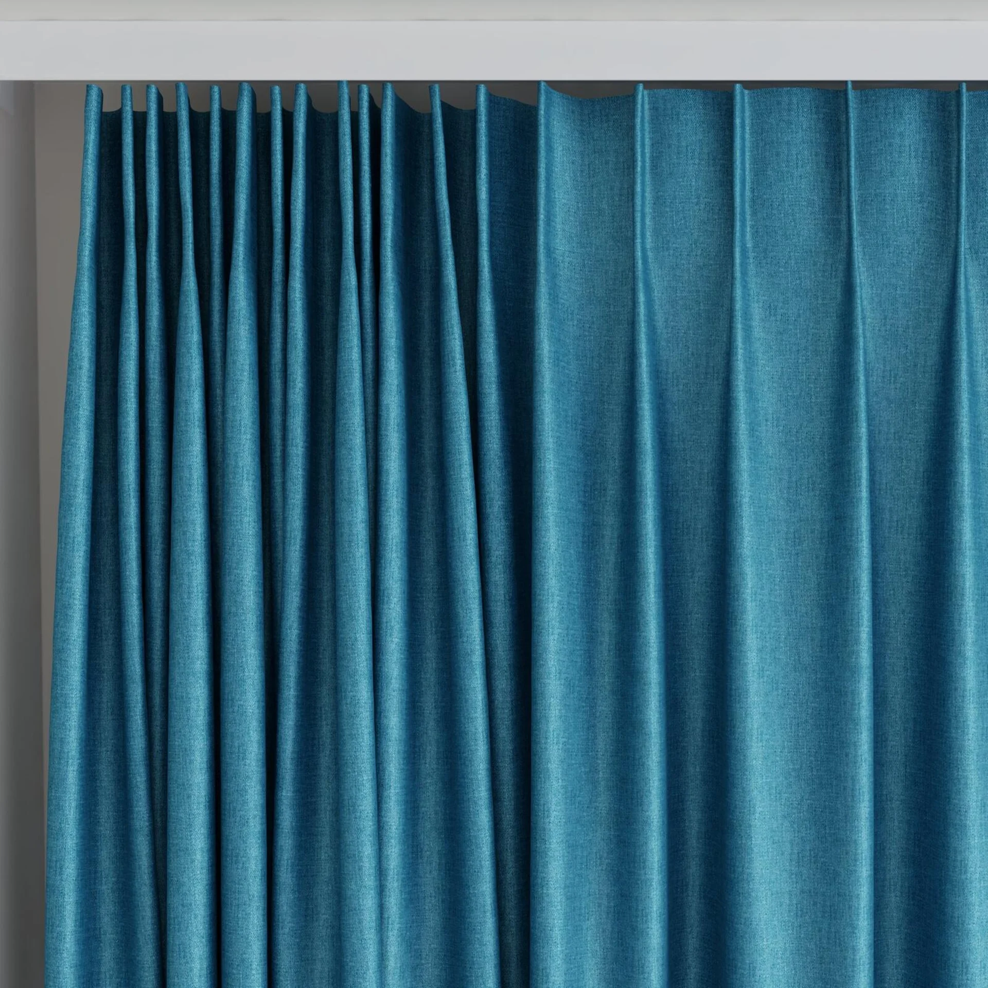 Top view of Matrix Curacao, on curtain rail