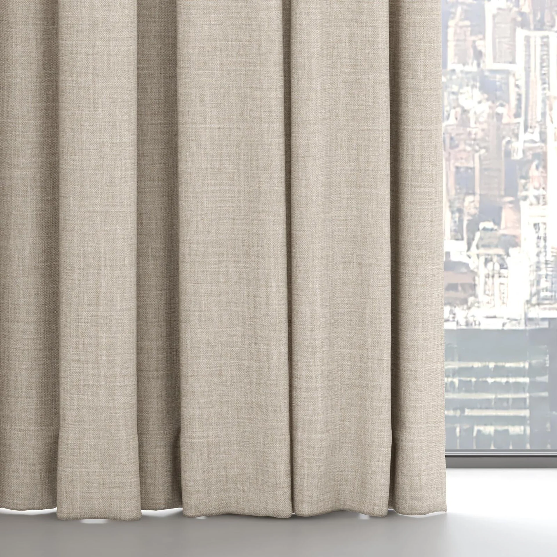 Bottom view of Chatham Linen, on hidden rail