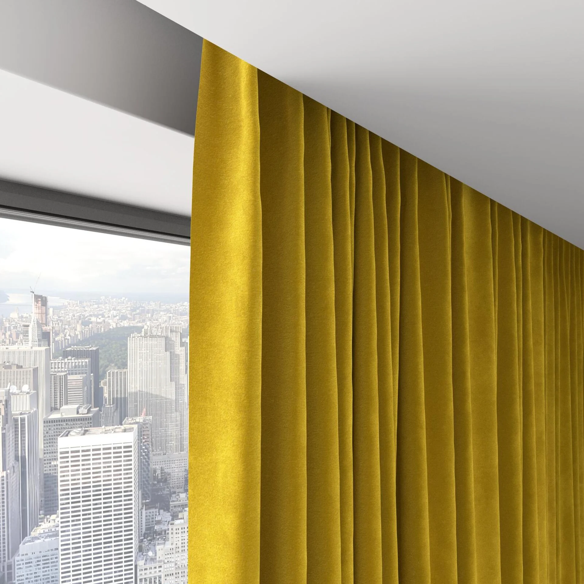 Top view of Lux Velvet Honey 8206, on hidden rail