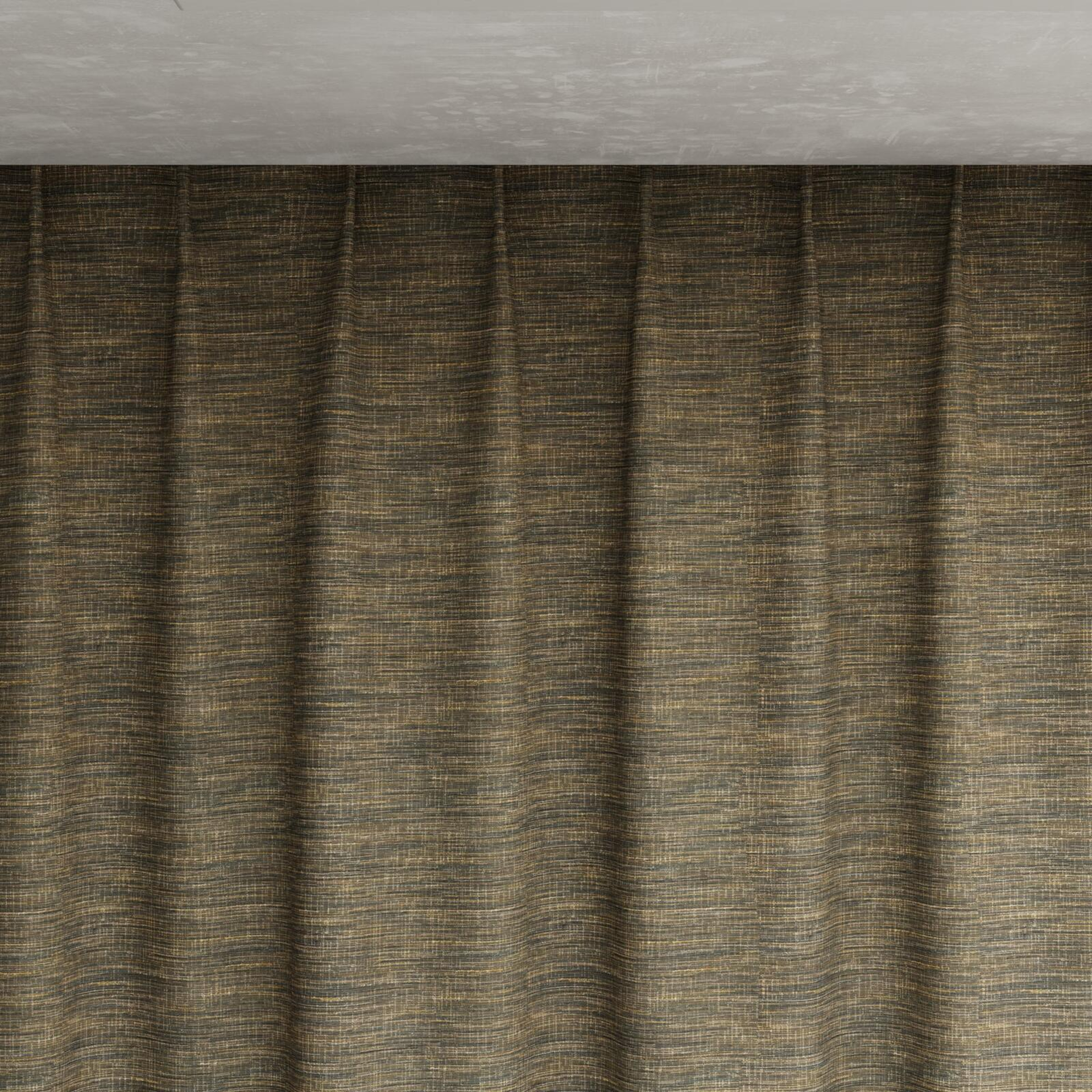Top view of Venus Liquorice, pinch pleat
