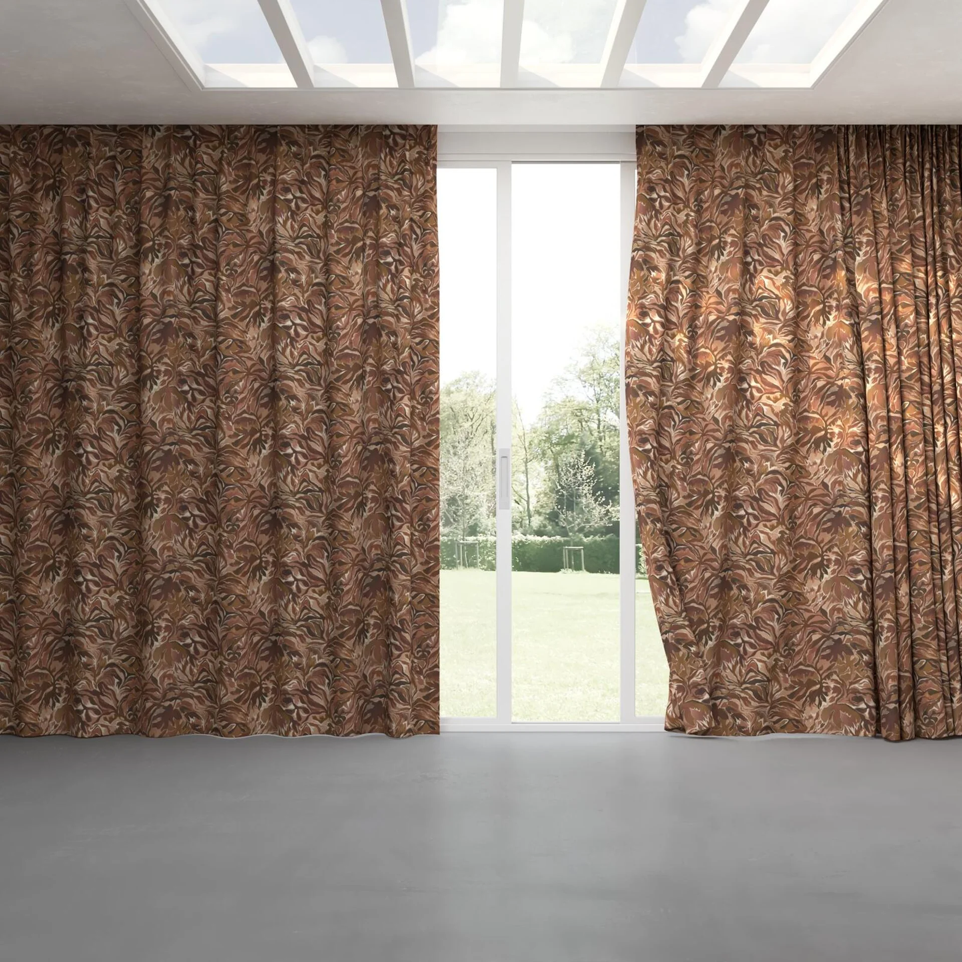 Full view of Grande Terre Tamarind, pinch pleat