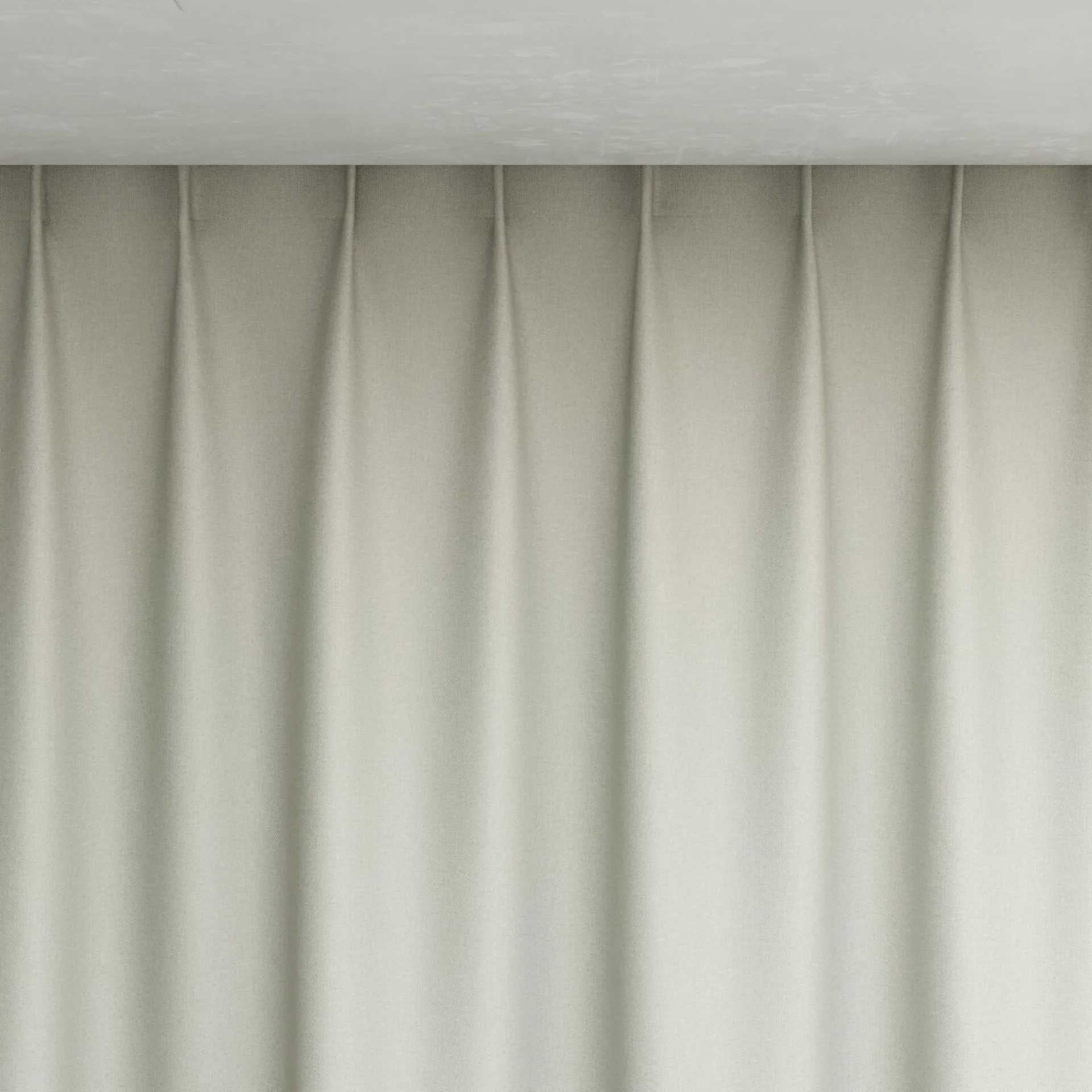 Top view of Grove Fog, pinch pleat