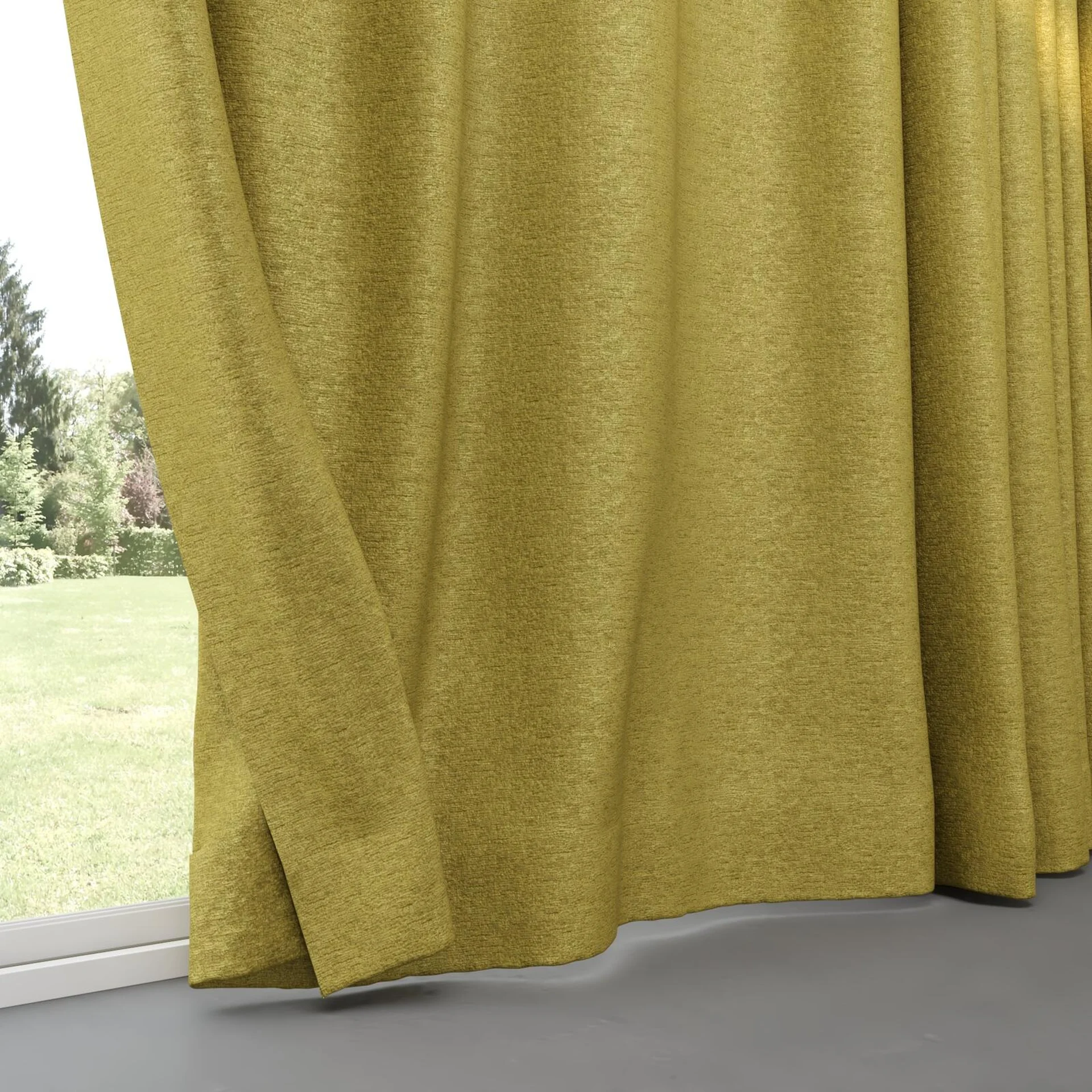 Bottom view of Monsieur Olive, pinch pleat