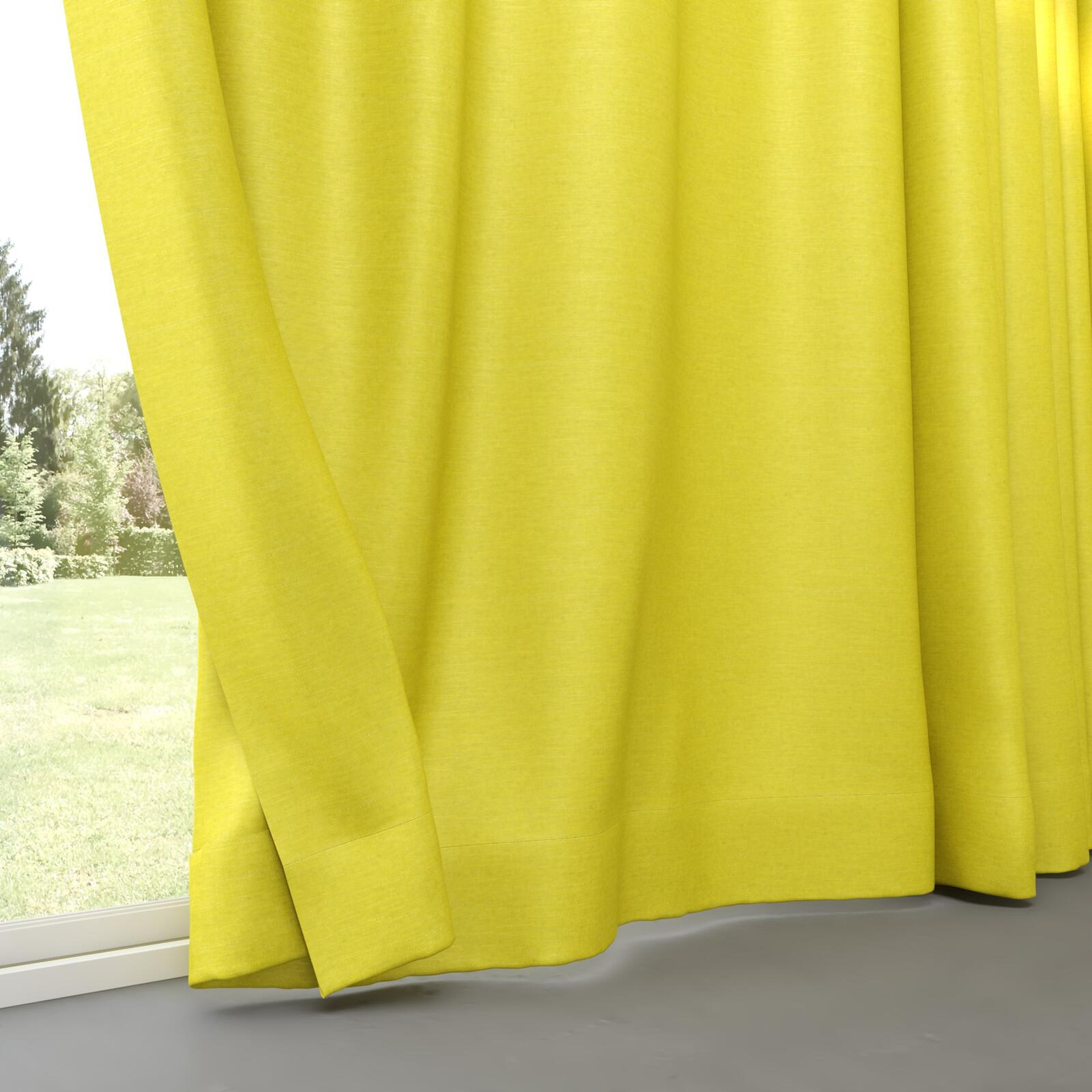 Bottom view of Provence Sulphur, pinch pleat