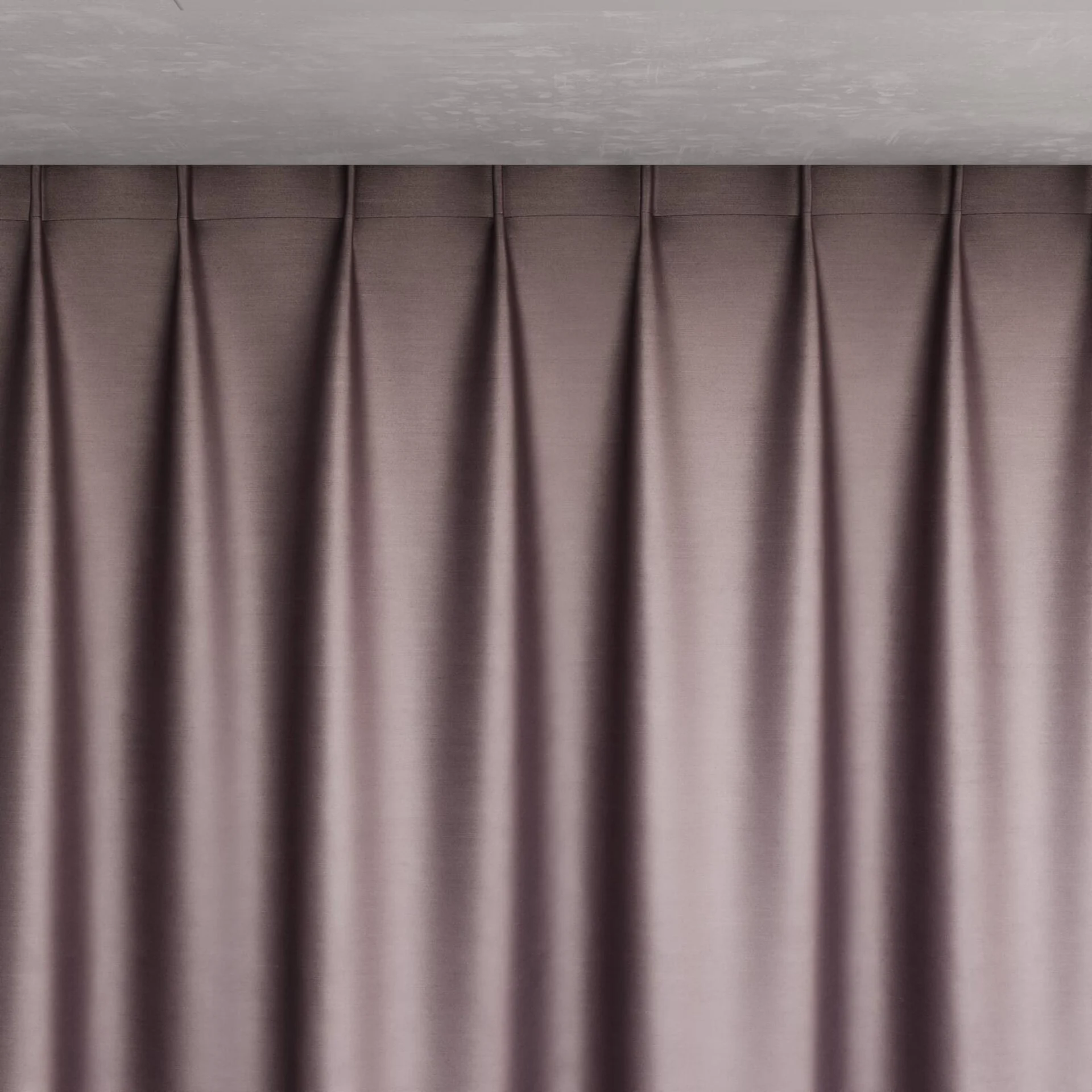 Top view of Mont Blanc Hyacinth, pinch pleat
