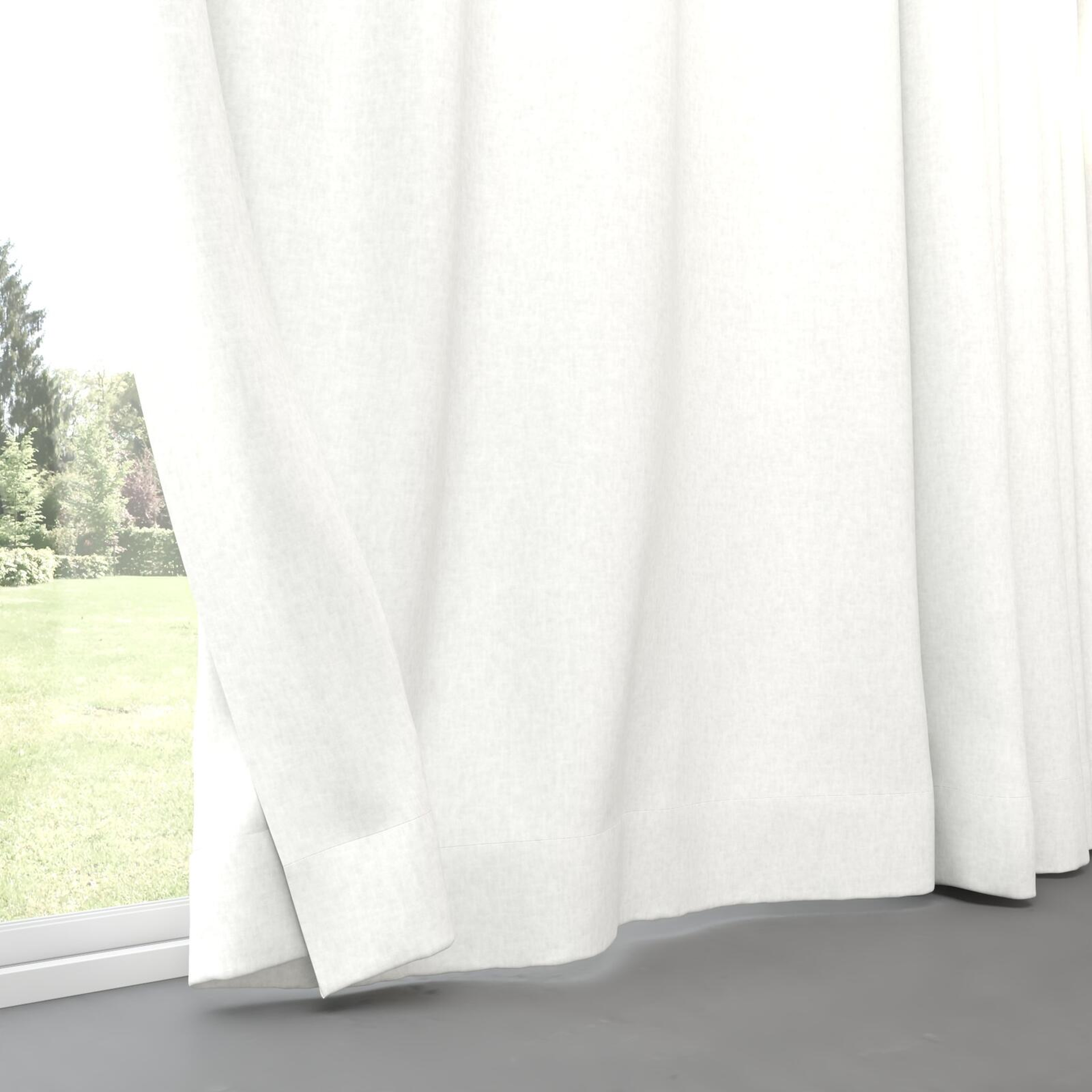 Bottom view of Hometown Cream, pinch pleat