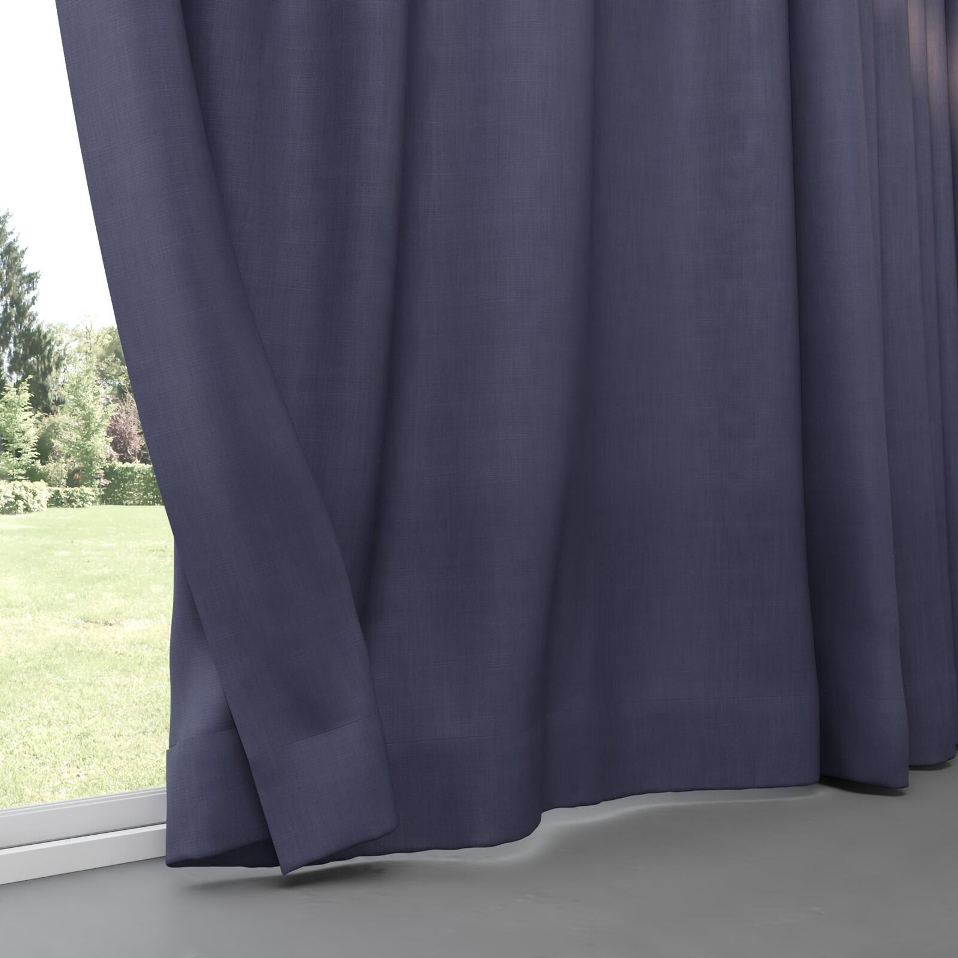 Bottom view of Lexicon Indigo, pinch pleat