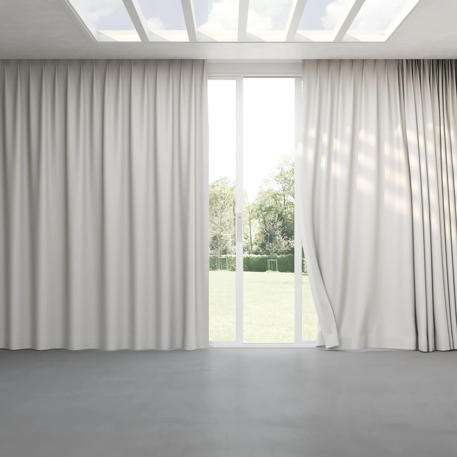 Full view of Trailblazer Marble, pinch pleat