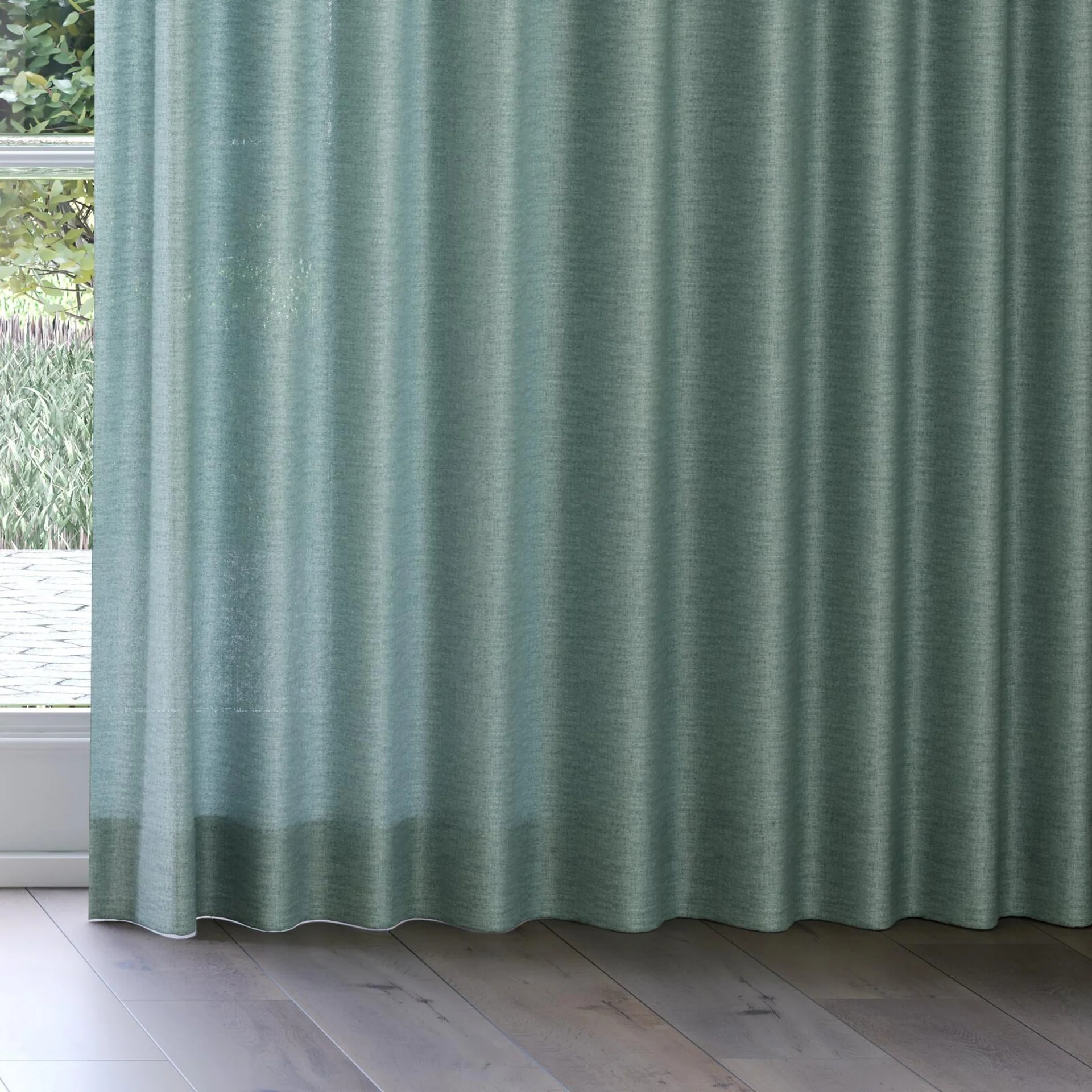 Bottom view of Motion Forest, on curtain rail