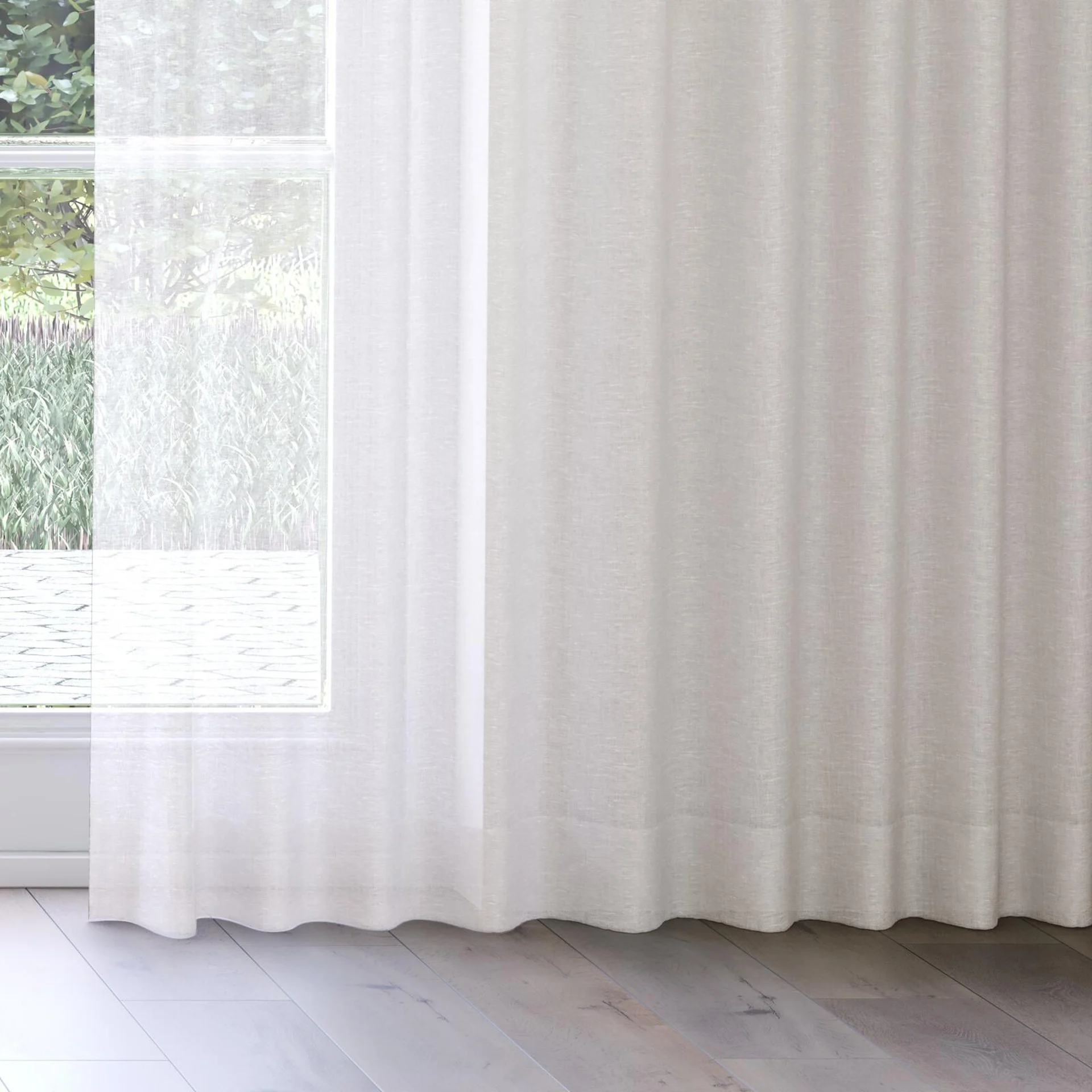Bottom view of Lino Cloud, on curtain rail