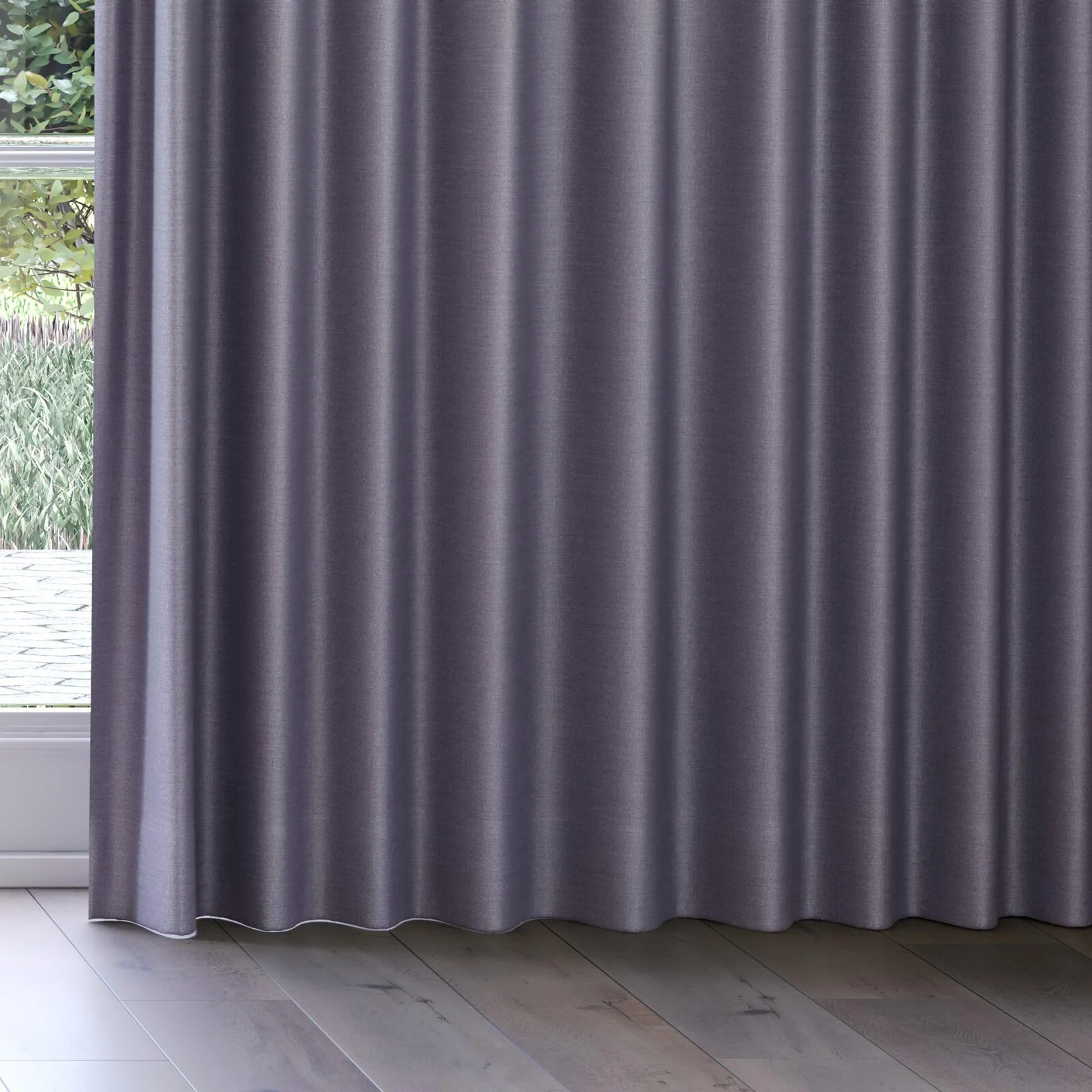 Bottom view of Linex Parma, on curtain rail