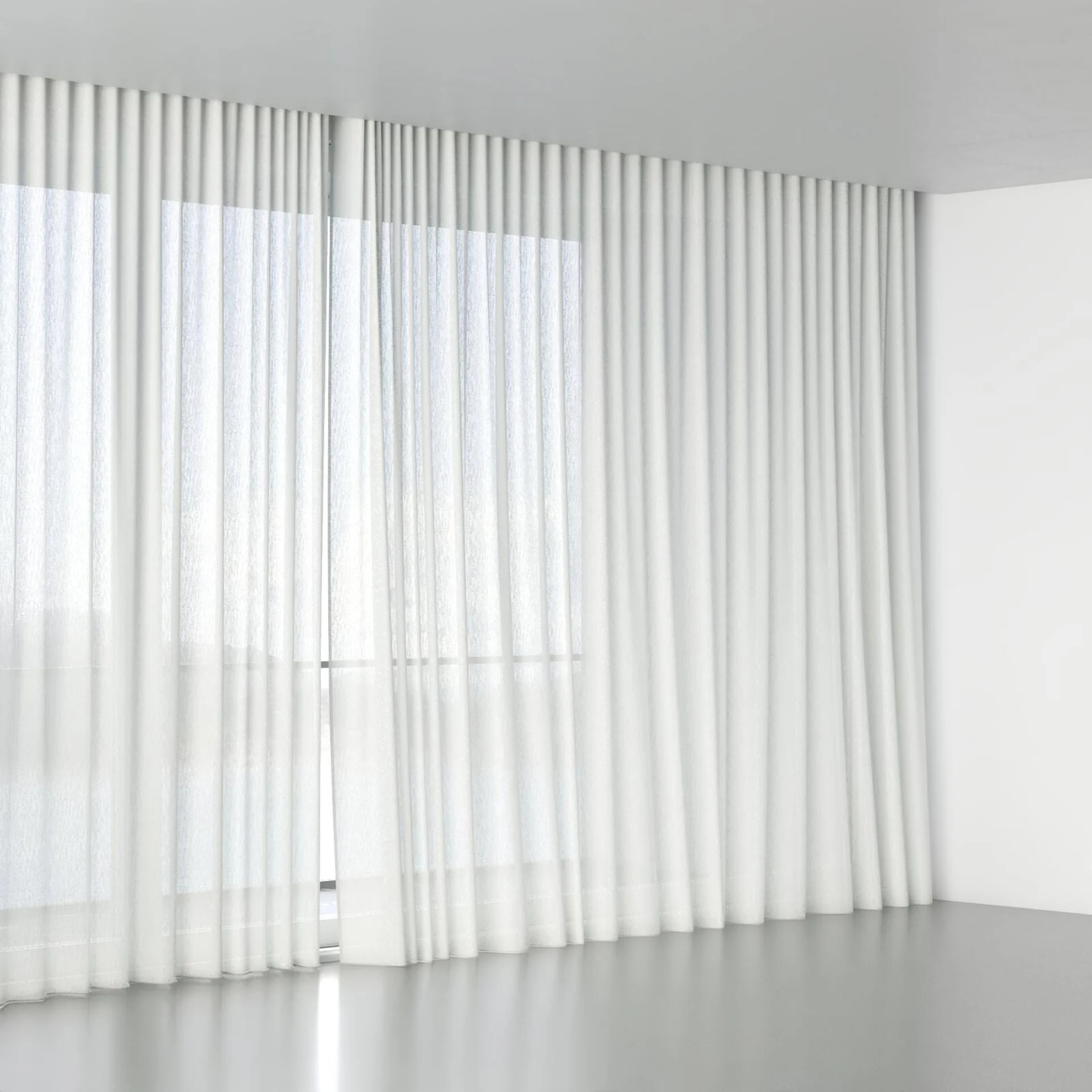 Full view of Axis FR Linen, wave pleat