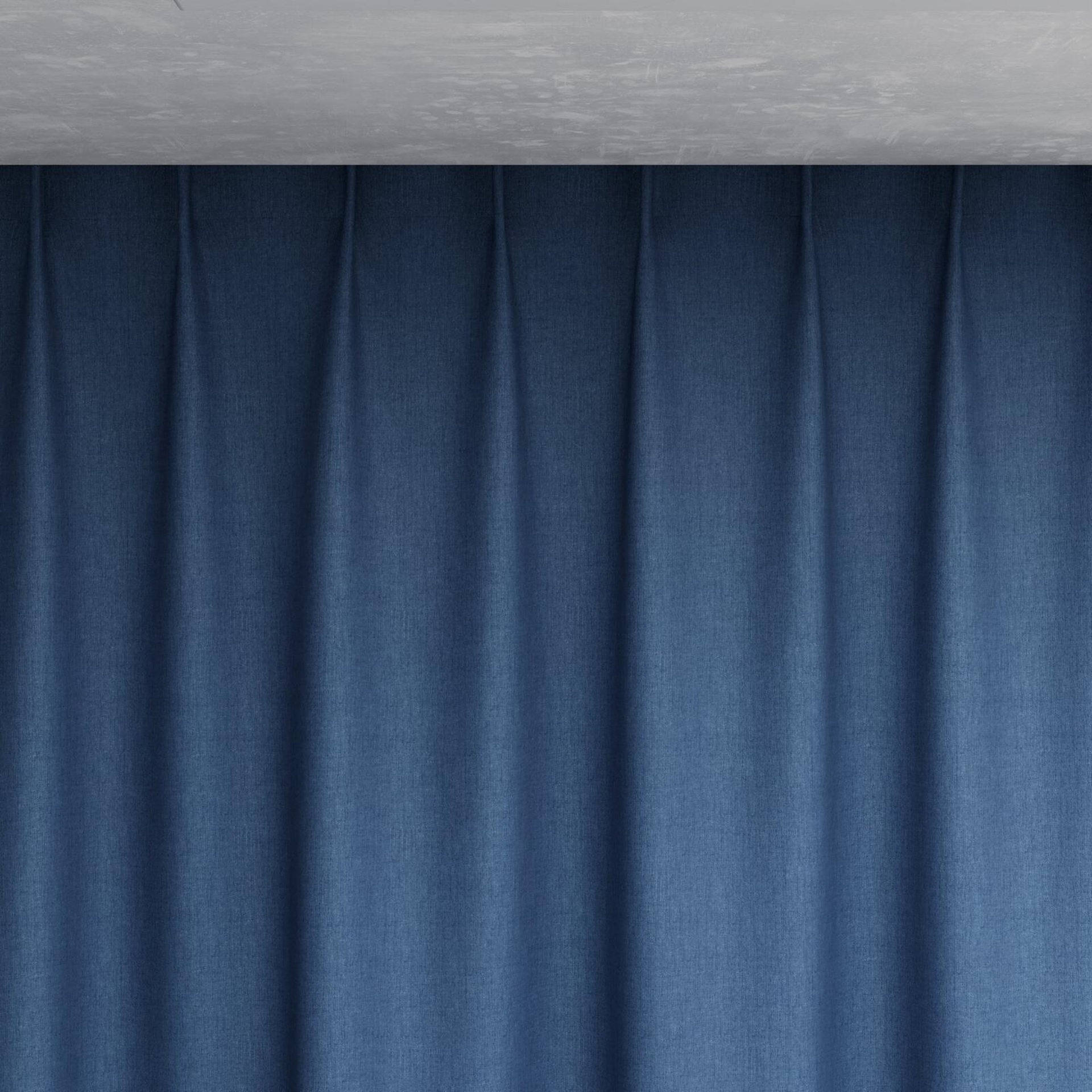 Top view of Cushy Denim, pinch pleat