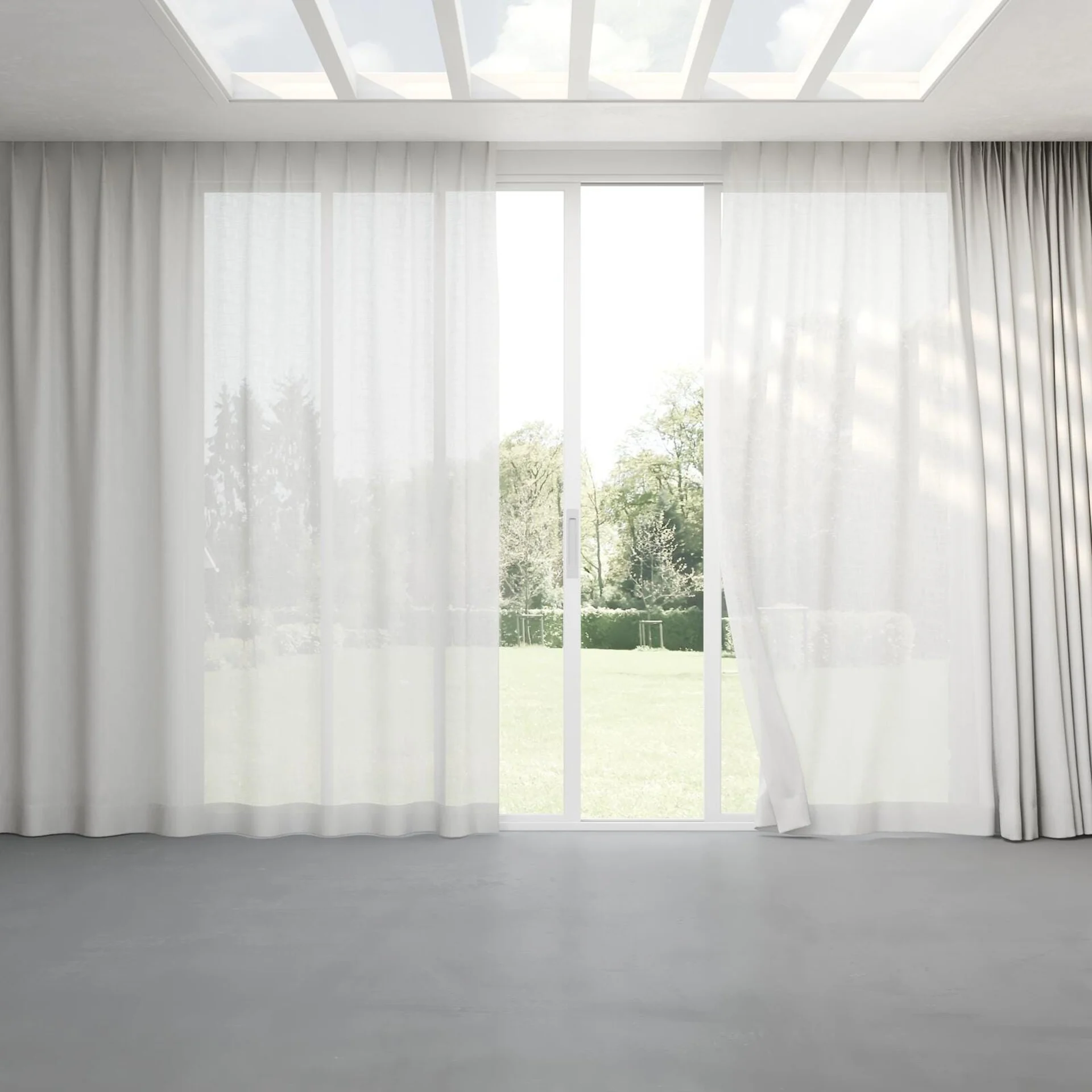 Full view of Release Cloud, pinch pleat