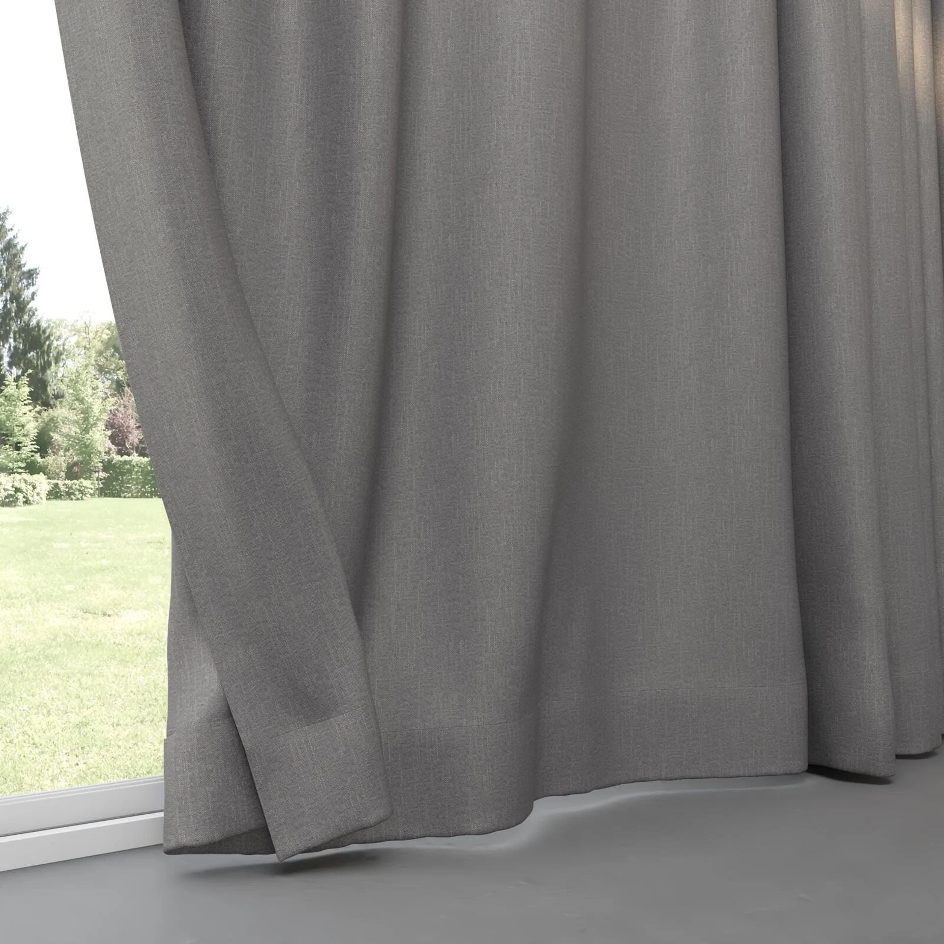 Bottom view of Excel Zinc, pinch pleat