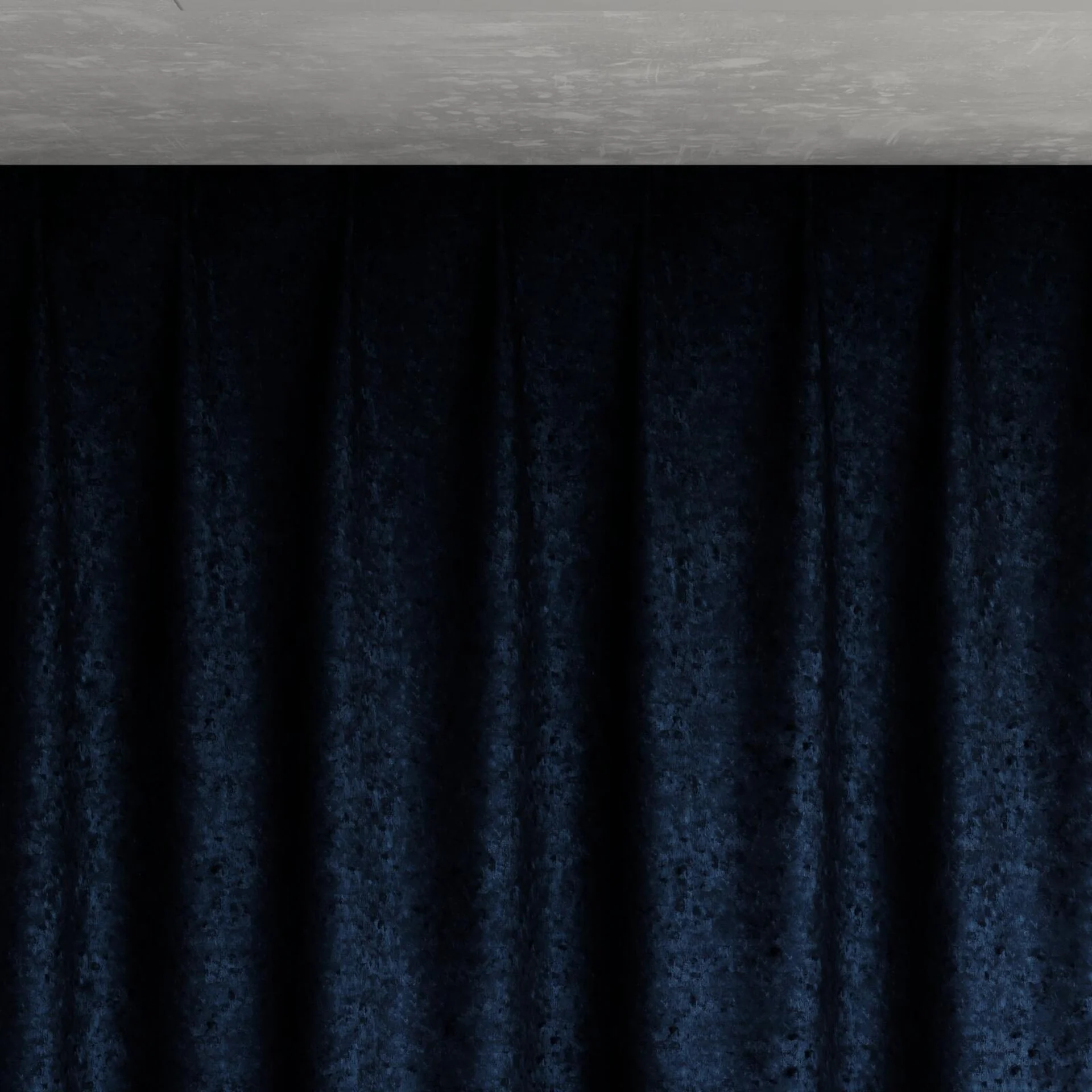 Top view of Opera Cobalt, pinch pleat