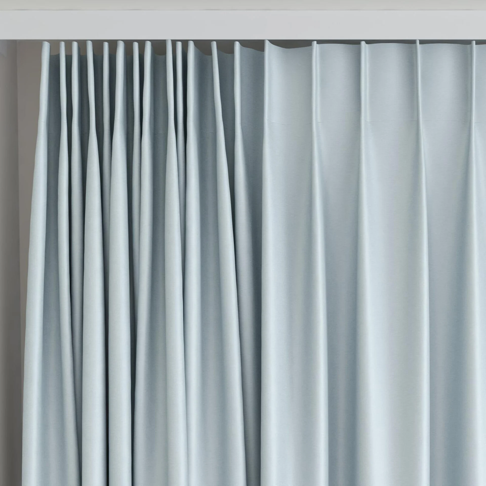 Top view of Stellar Blackout Cascade, on curtain rail