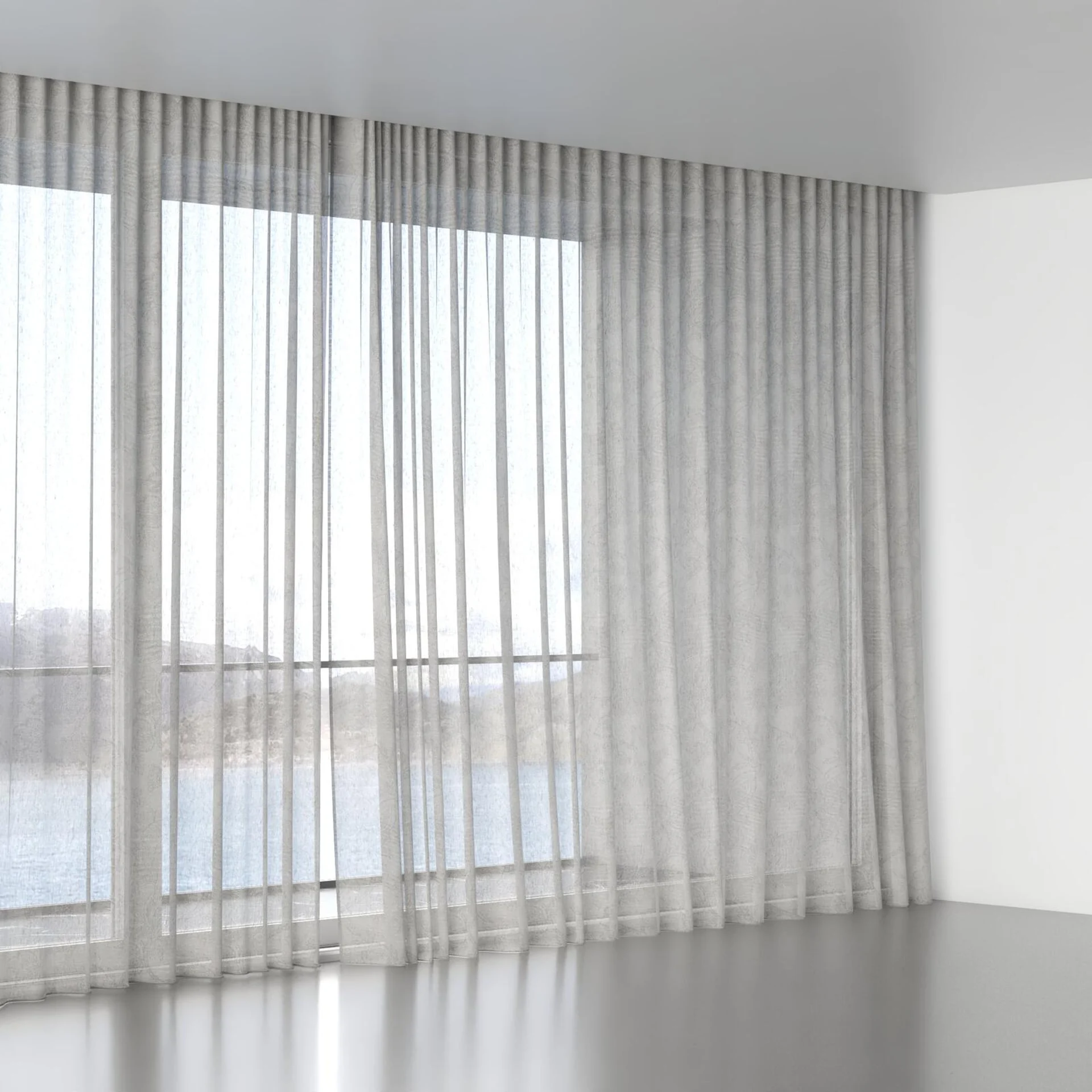 Full view of Savona Shadow, wave pleat
