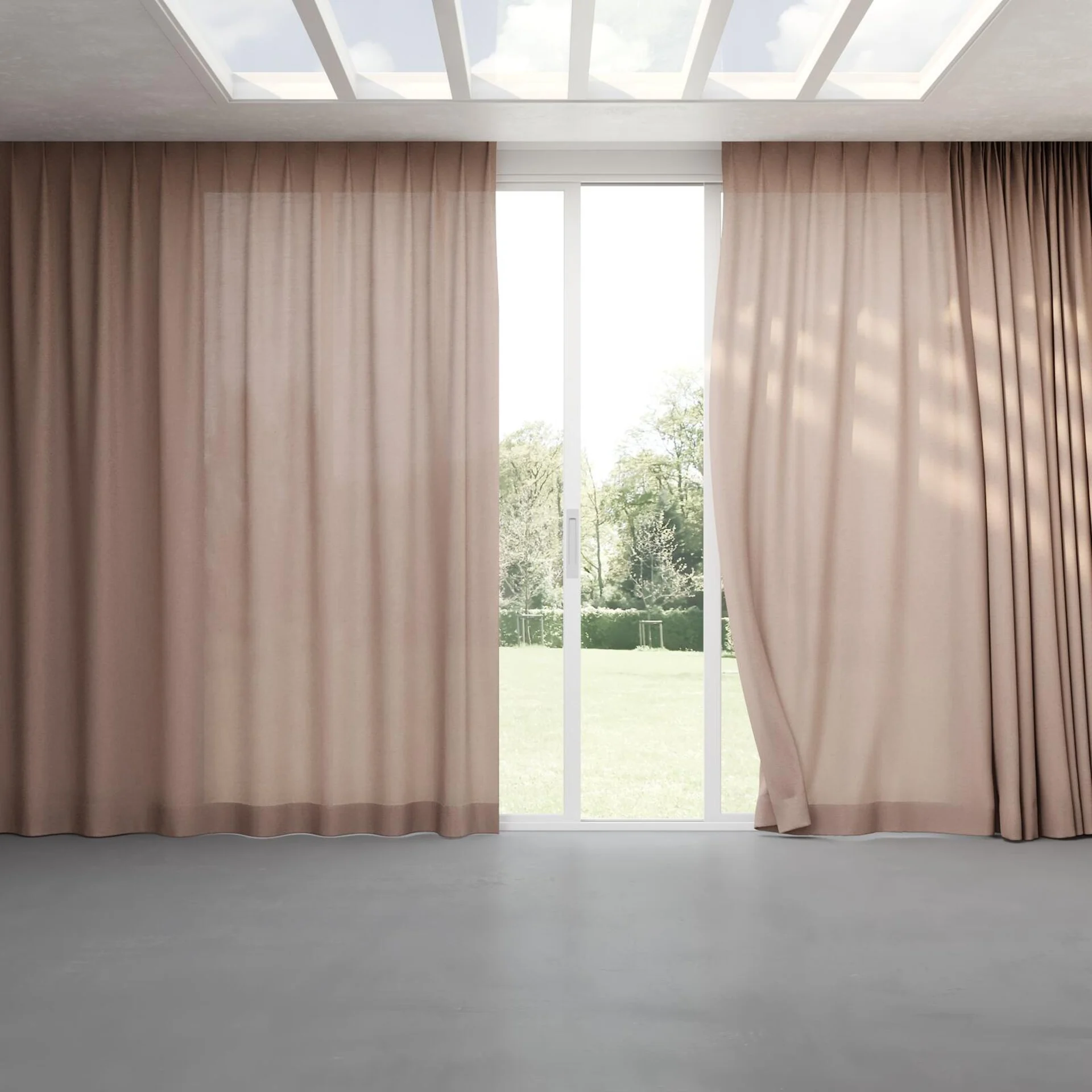 Full view of Envoy 2 Terra 320cm, pinch pleat