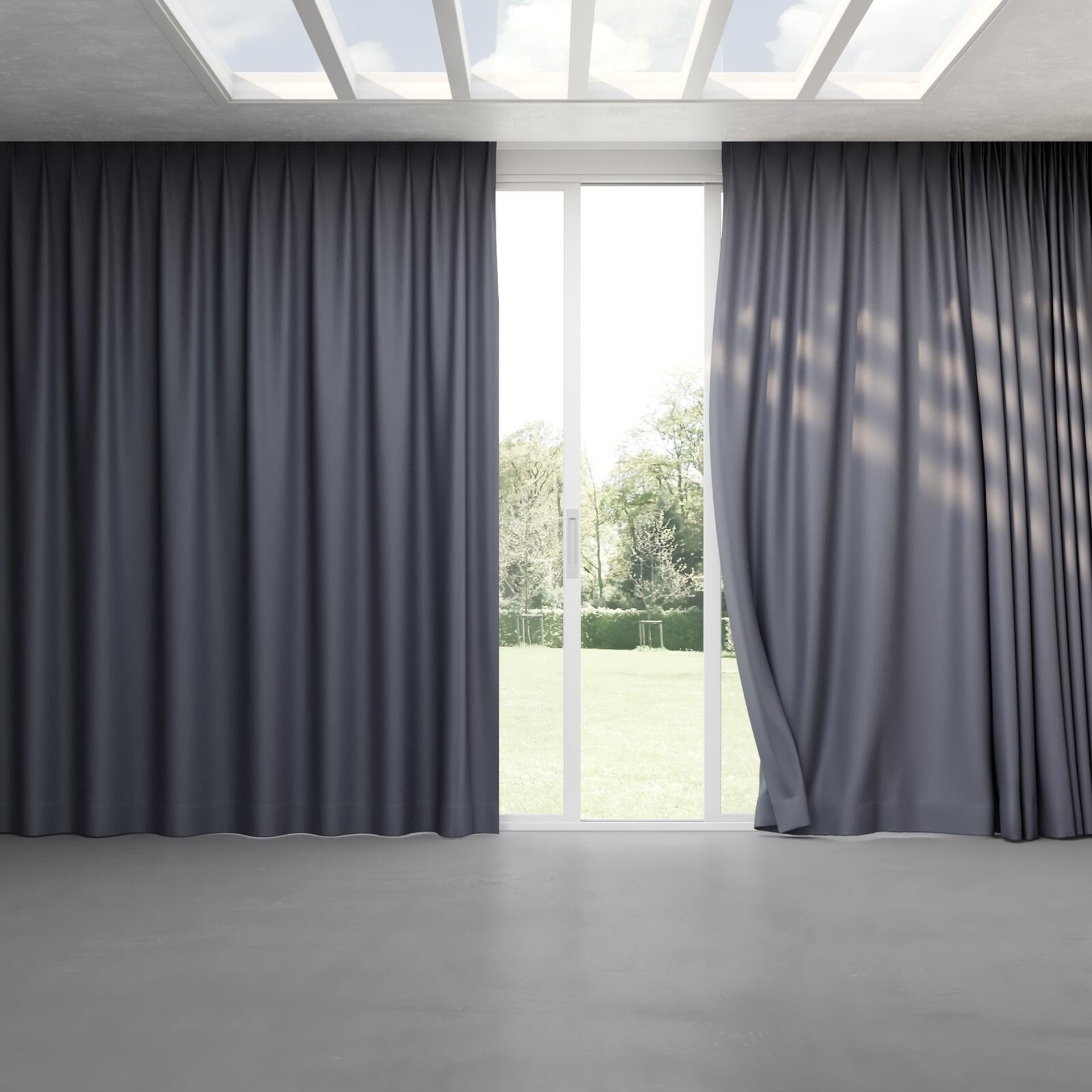 Full view of Woolskin Storm, pinch pleat