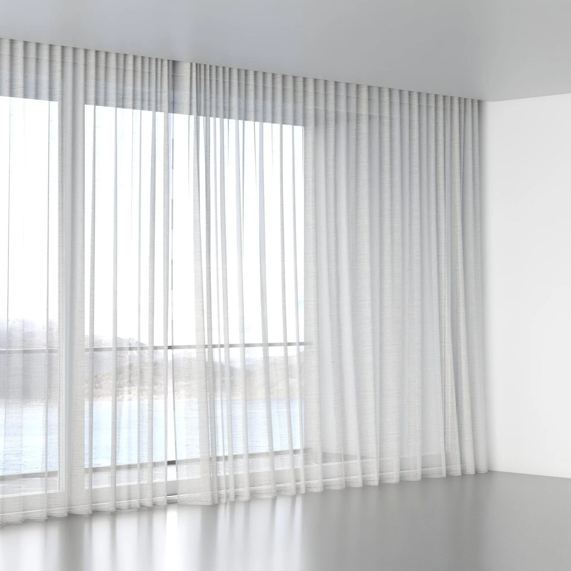 Full view of Impression Silverbirch, wave pleat