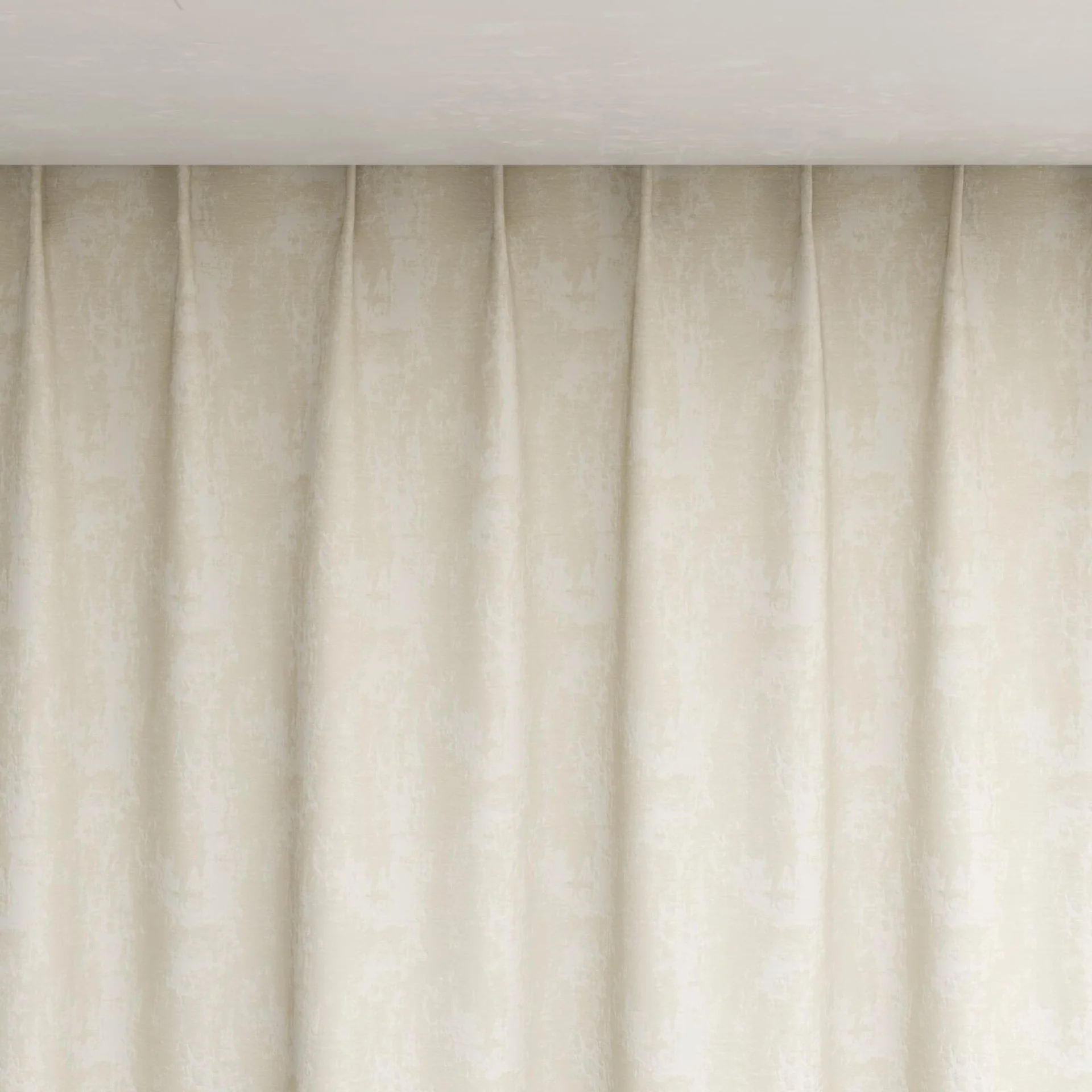 Top view of Innovation Nougat, pinch pleat