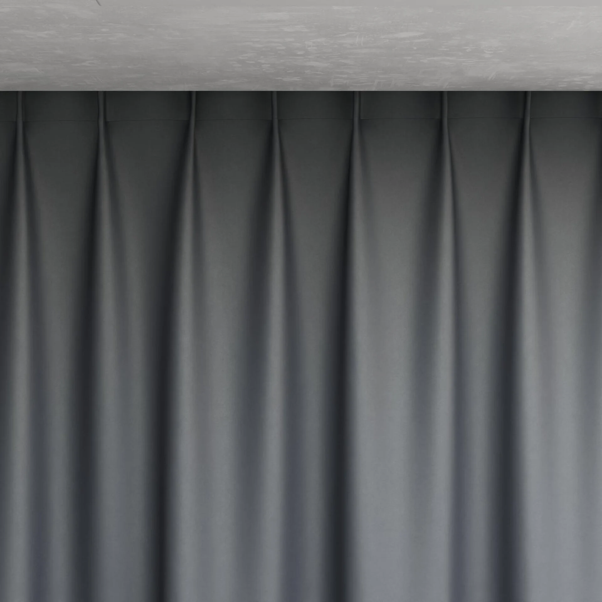 Top view of Re-Vive Charcoal, pinch pleat