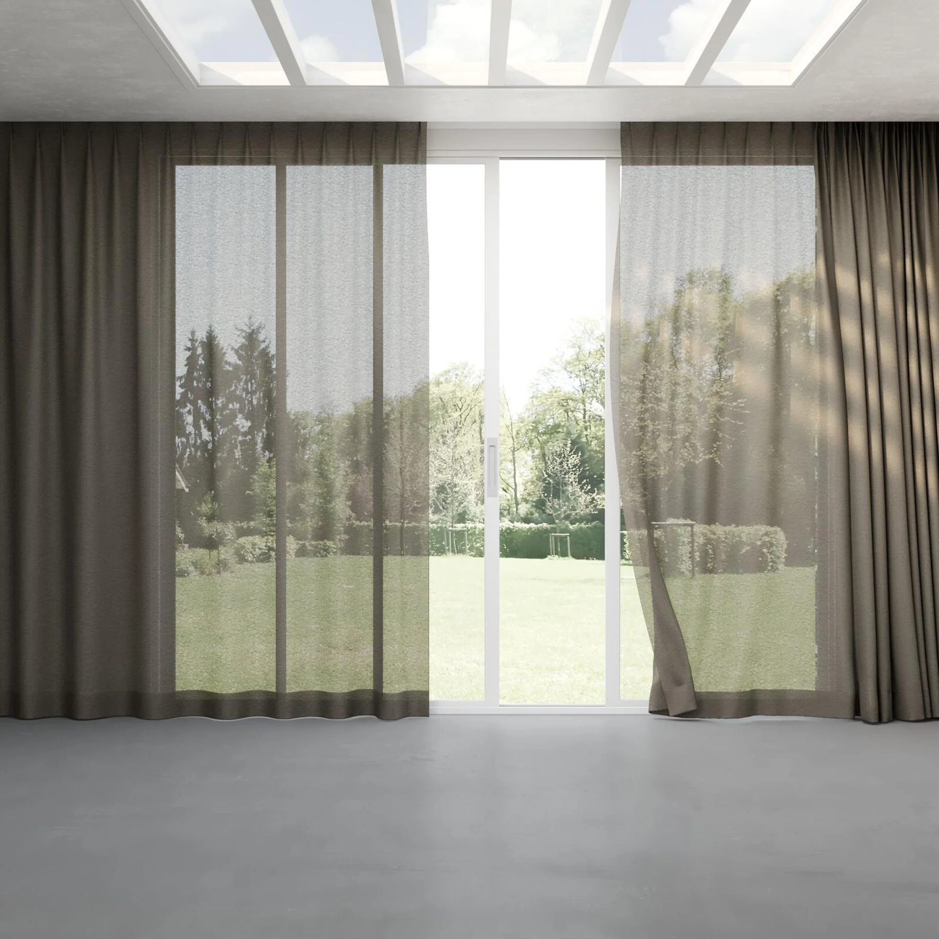 Full view of Kyoto Ash, pinch pleat